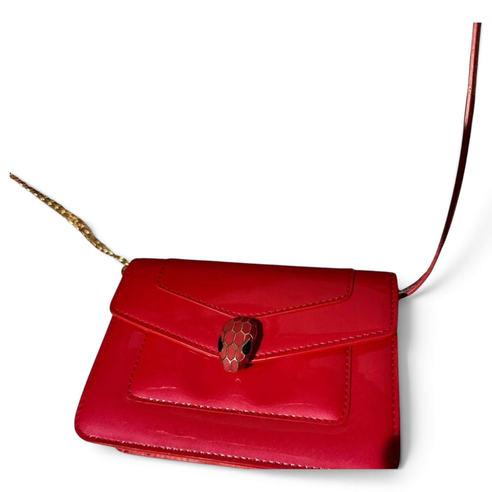 Serpenti leather handbag