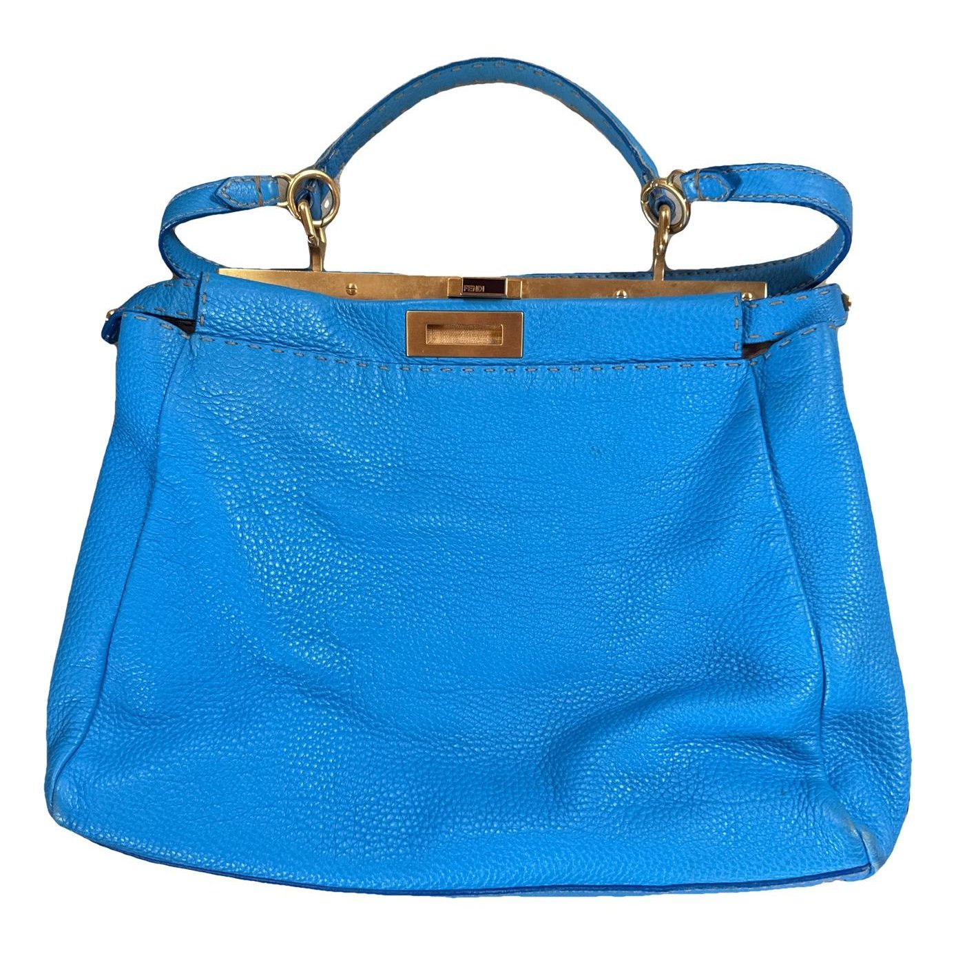 Peekaboo leather handbag