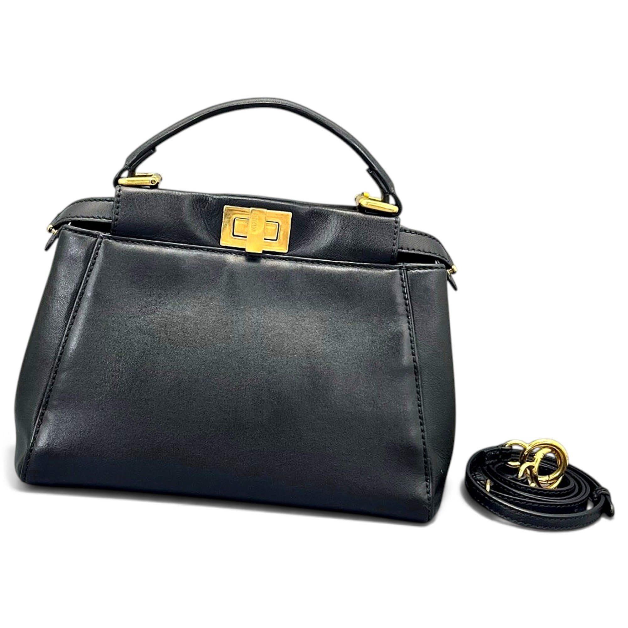 Peekaboo leather handbag