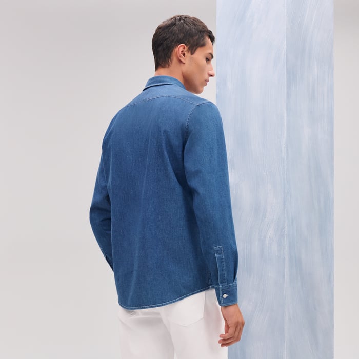 Indigo Lavé Straight Cut Shirt
