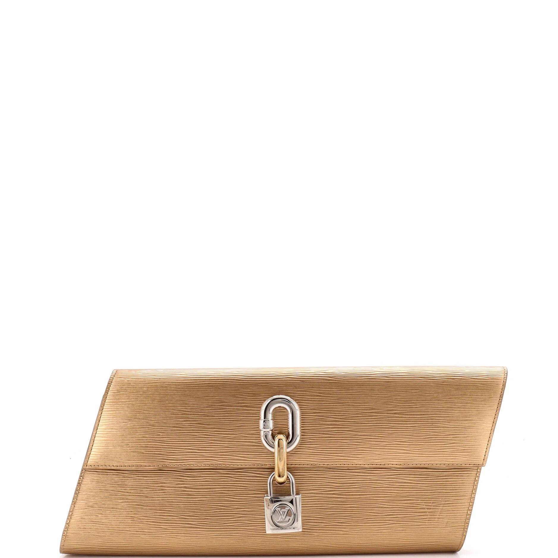 Leather clutch bag