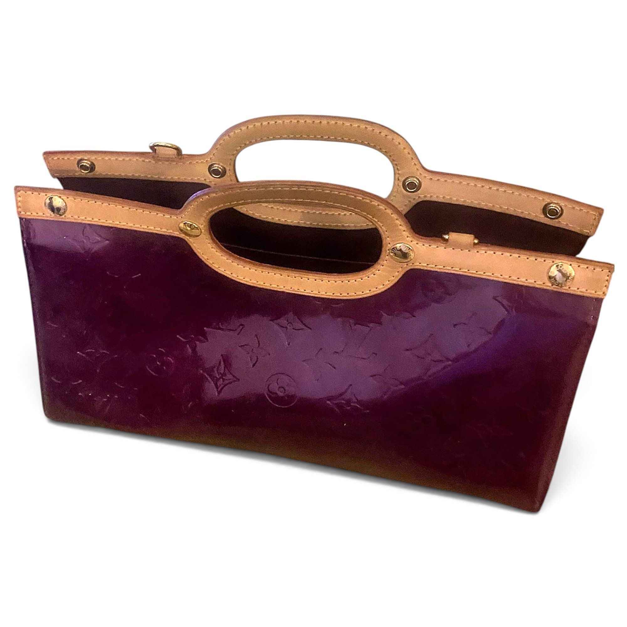 Roxbury patent leather handbag
