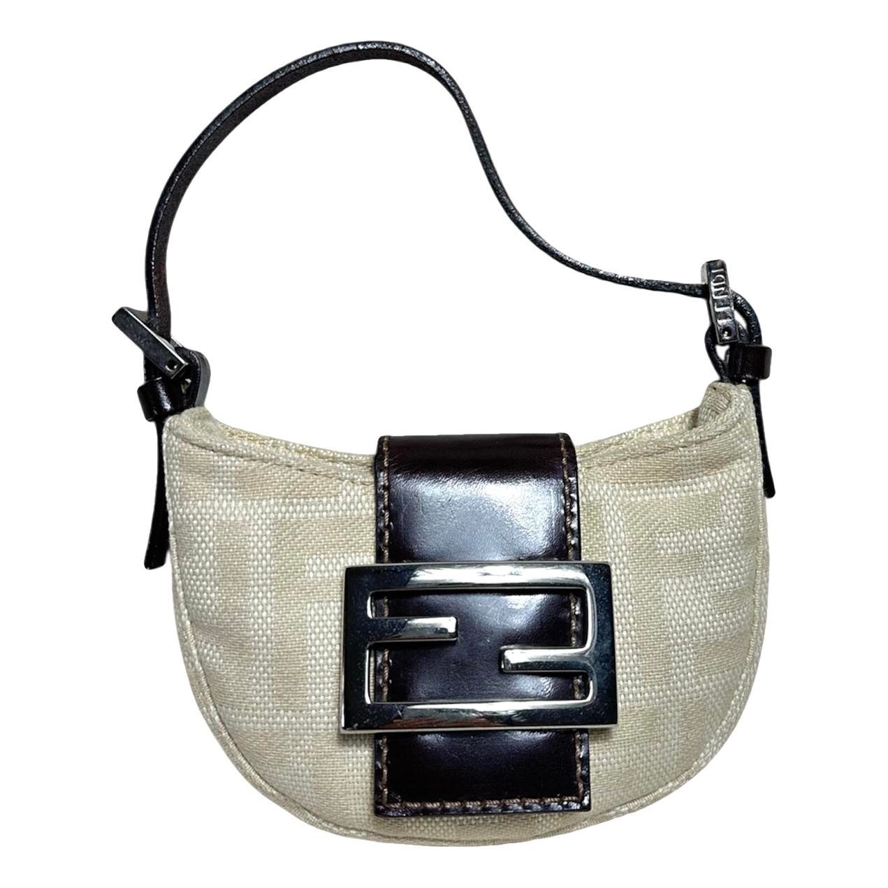 Croissant Vintage cloth handbag