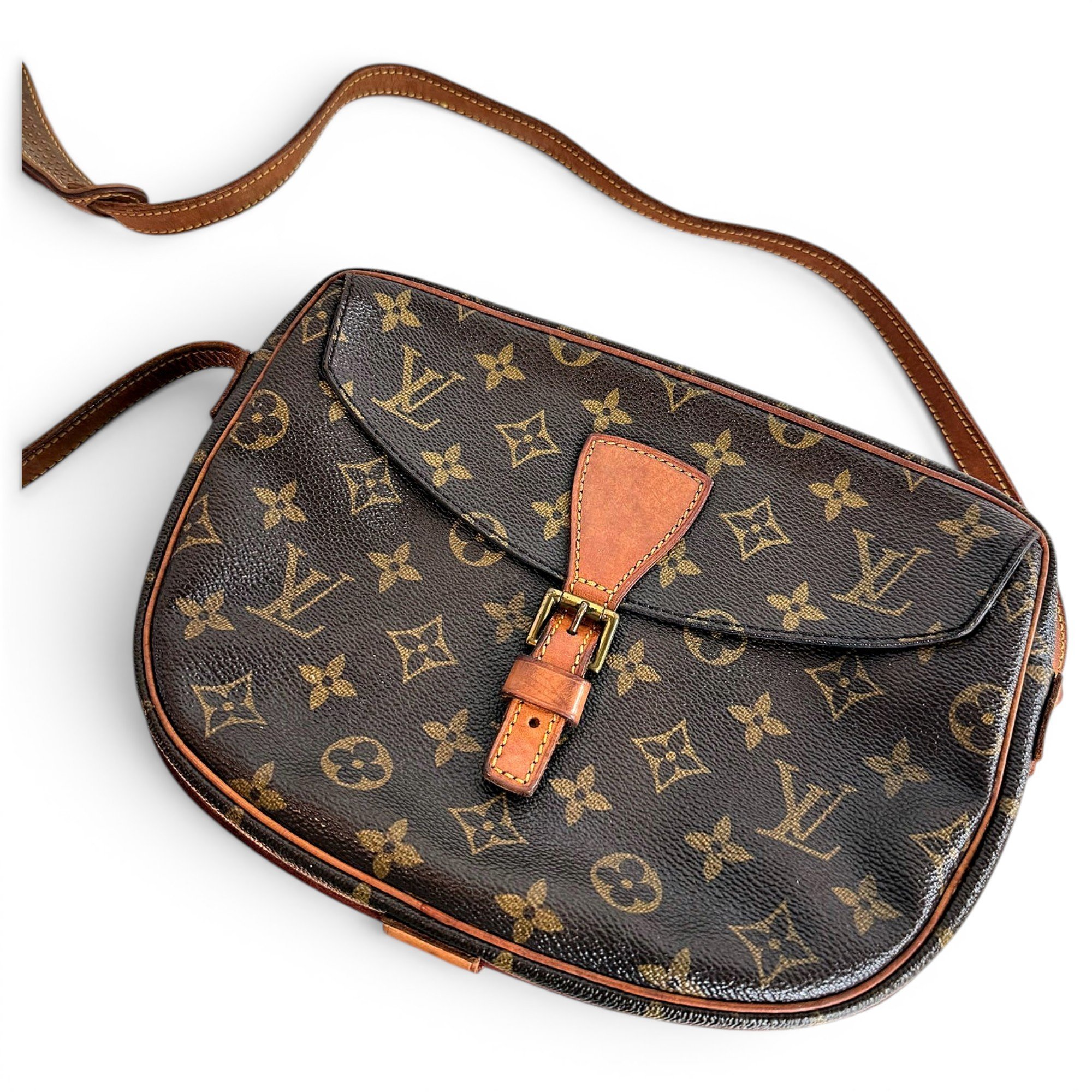 Jeune fille leather crossbody bag