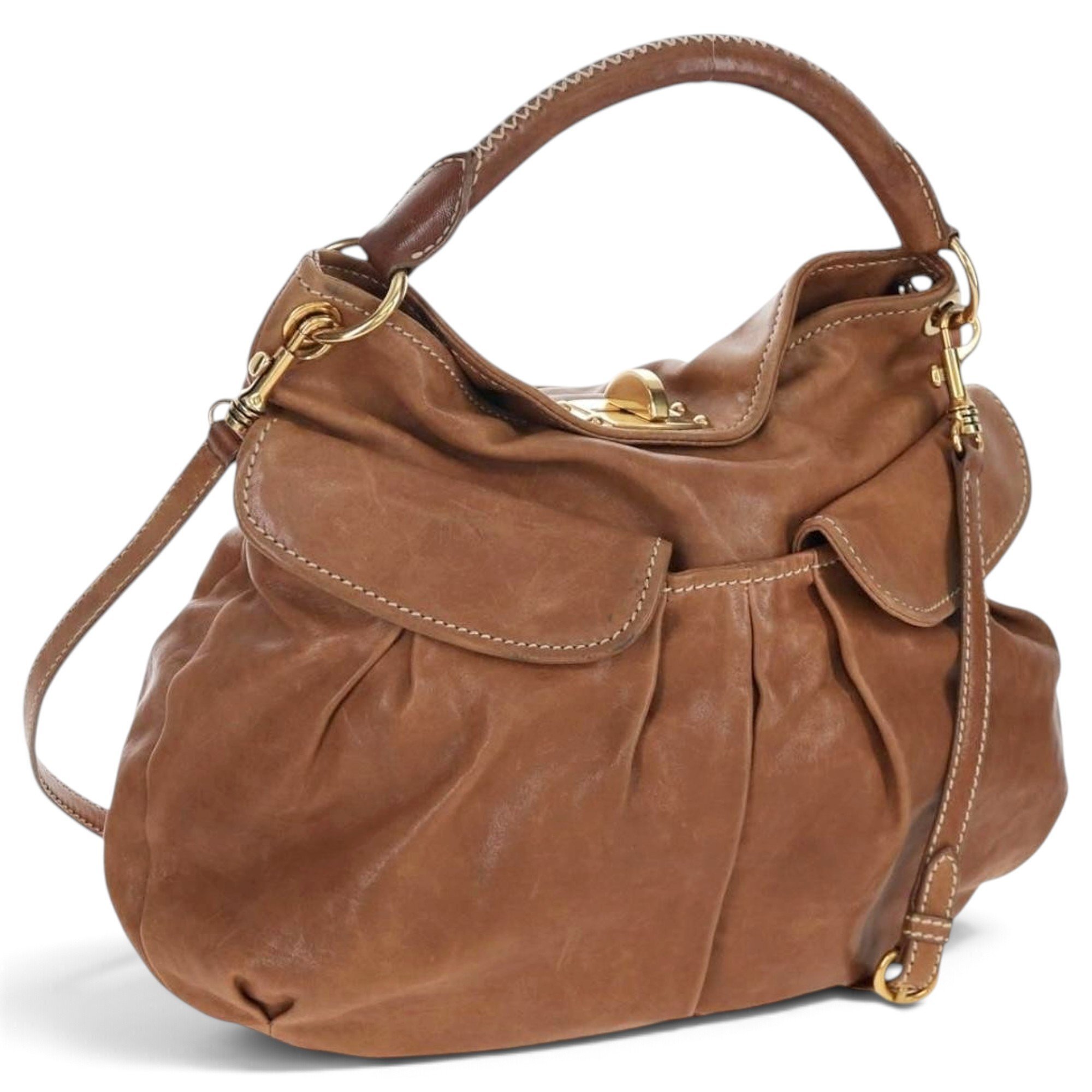 Leather handbag