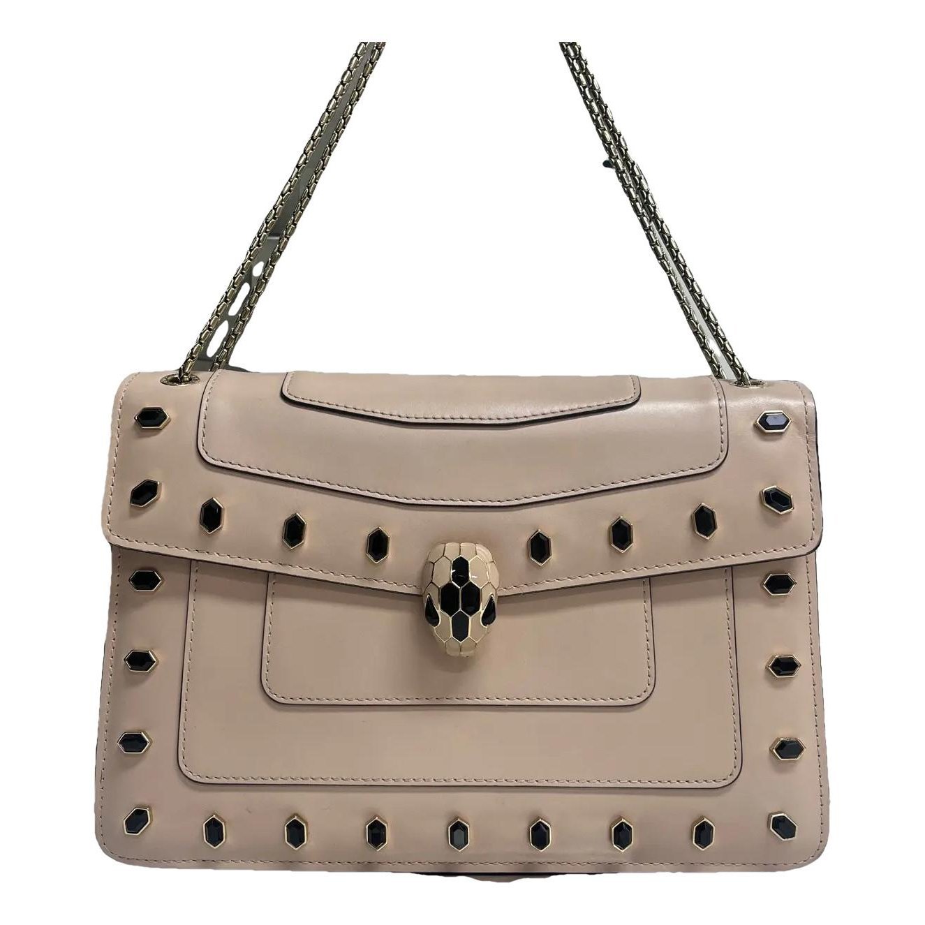 Serpenti leather handbag