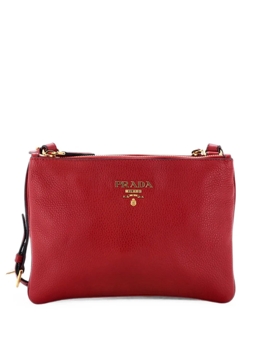 Double Zip Vitello Daino Small crossbody bag