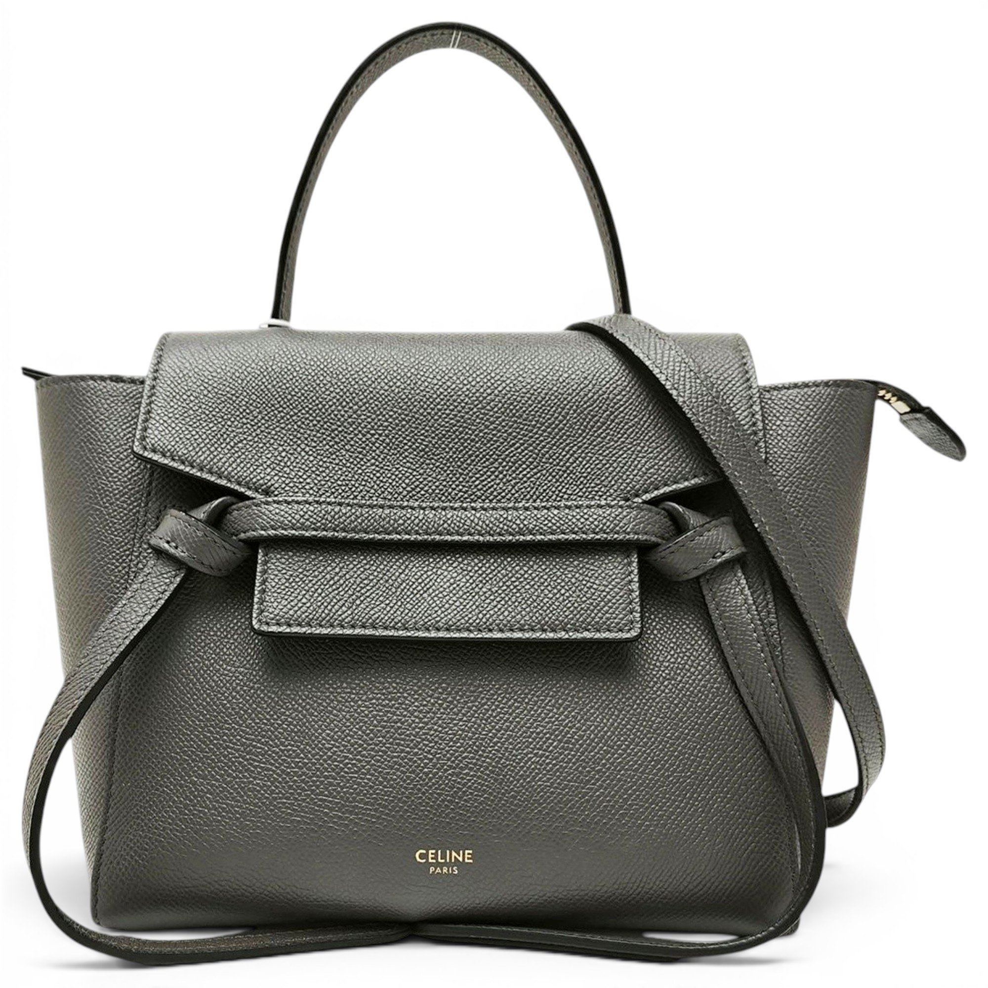 Belt leather handbag