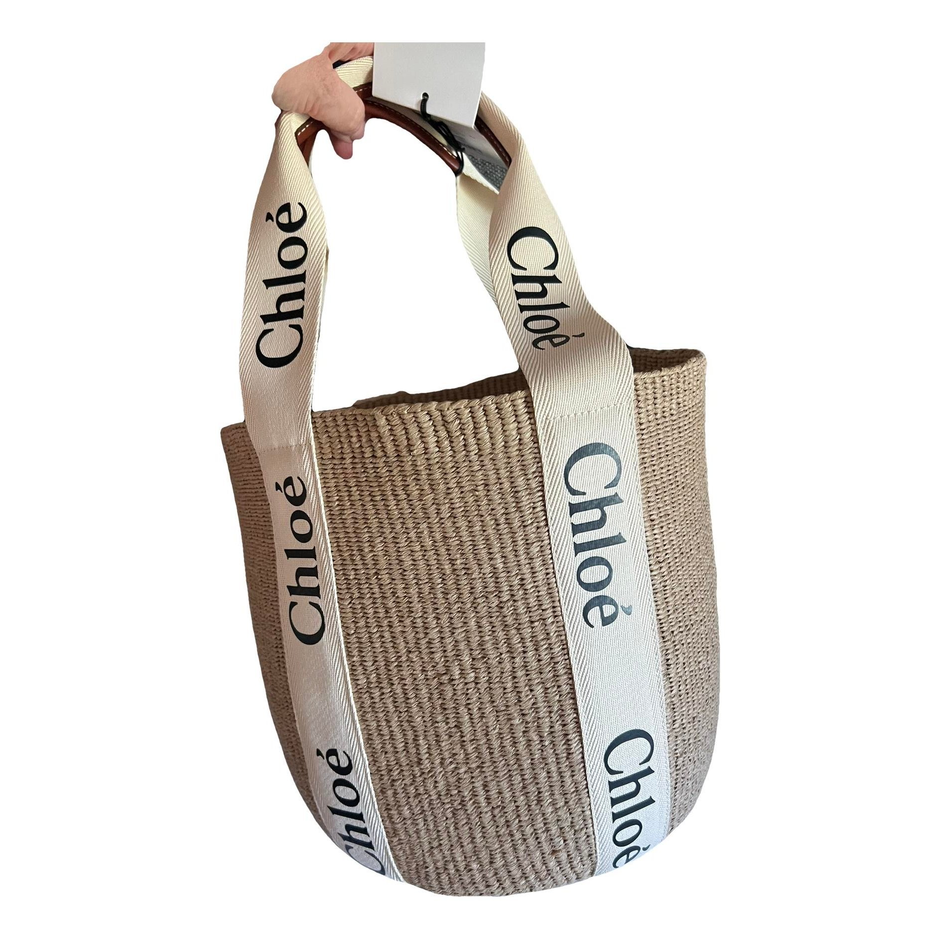 Woody Basket cloth tote