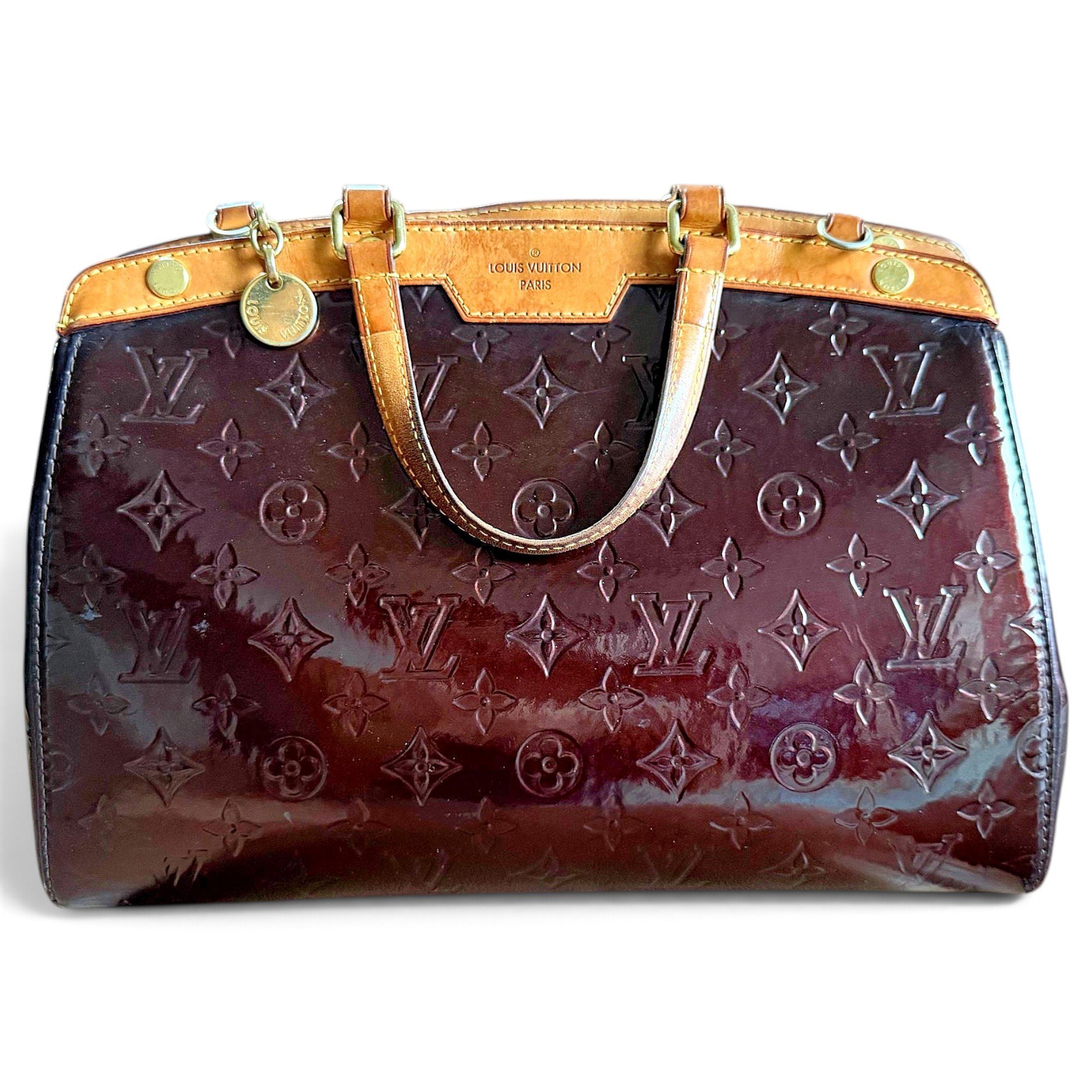 Bréa patent leather handbag