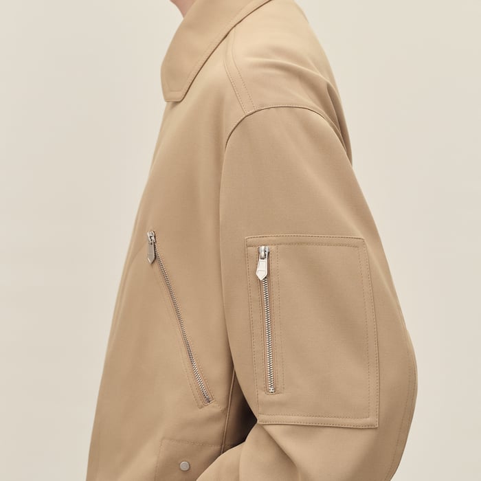 Kraft Zipped Straight Cut Jacket