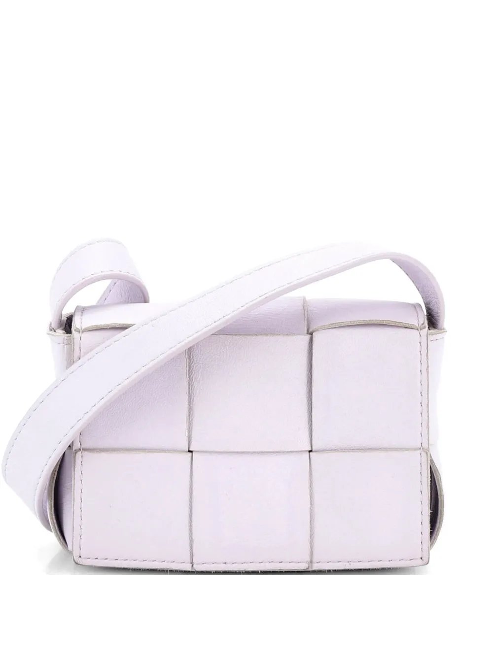 Cassette Maxi Intrecciato Leather Candy crossbody bag
