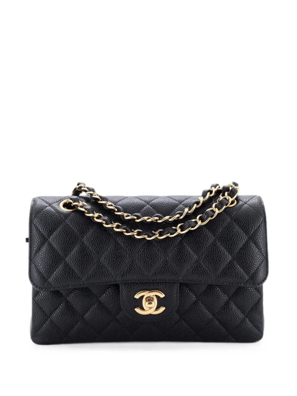 Classic Double Flap Bag Quilted Caviar Small shoulder bag