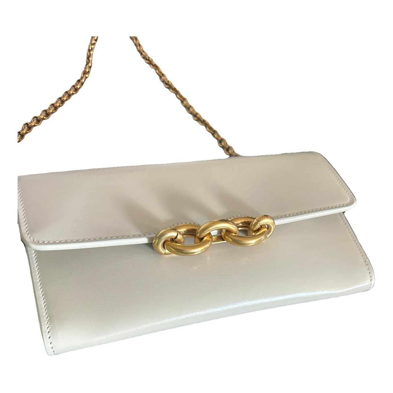 Leather clutch bag