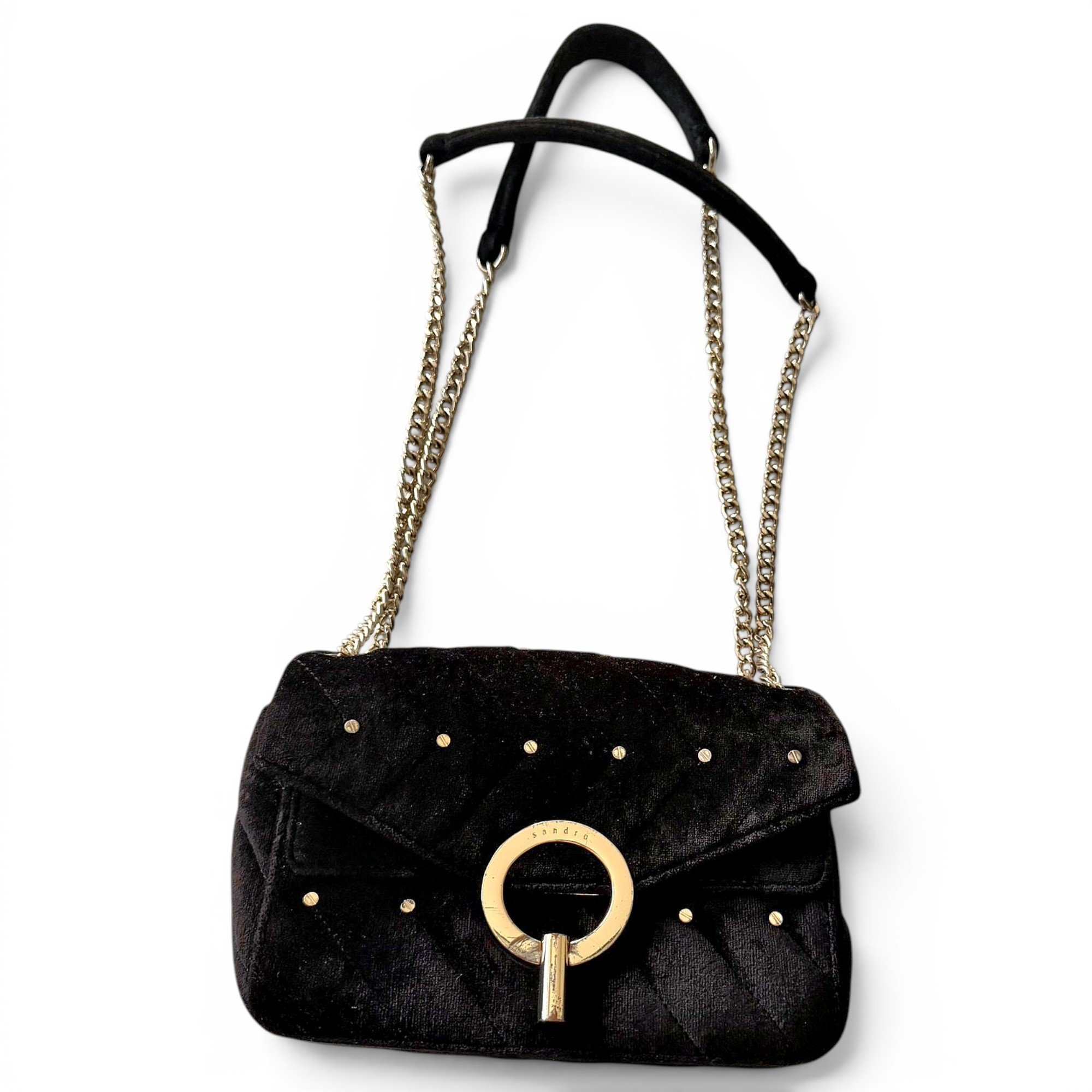 Yza velvet crossbody bag