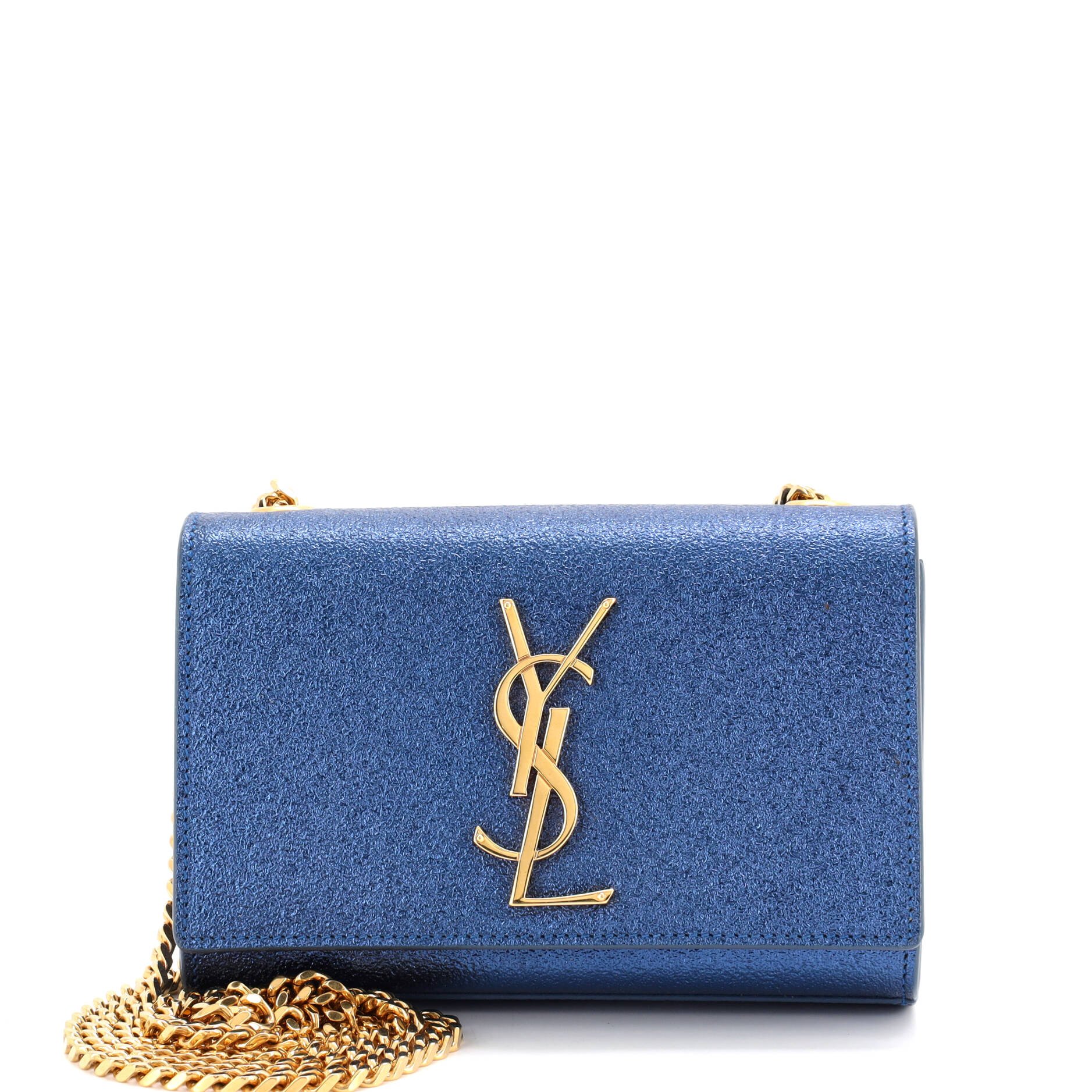 Classic Monogram Crossbody Bag Glitter Leather Small