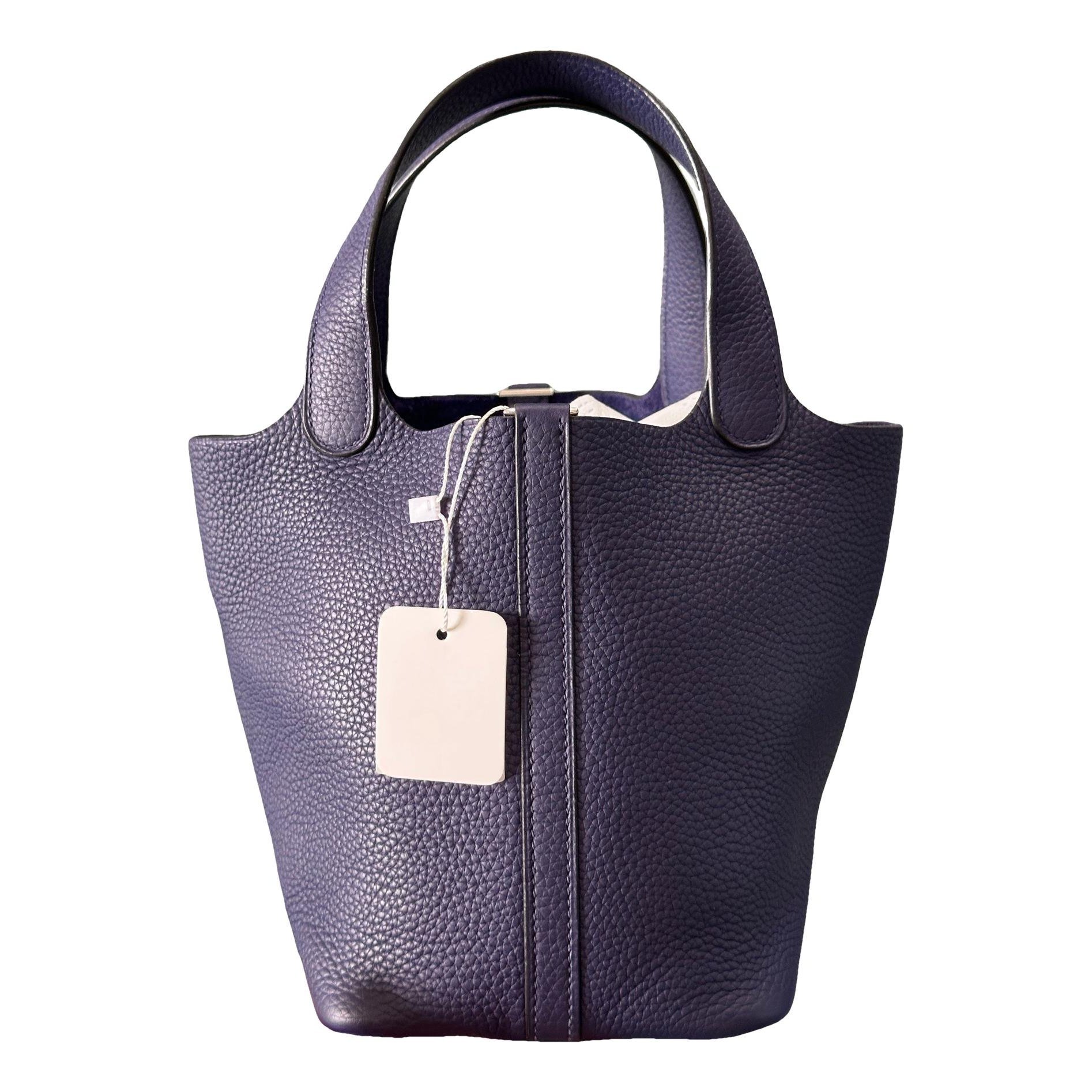 Picotin leather handbag