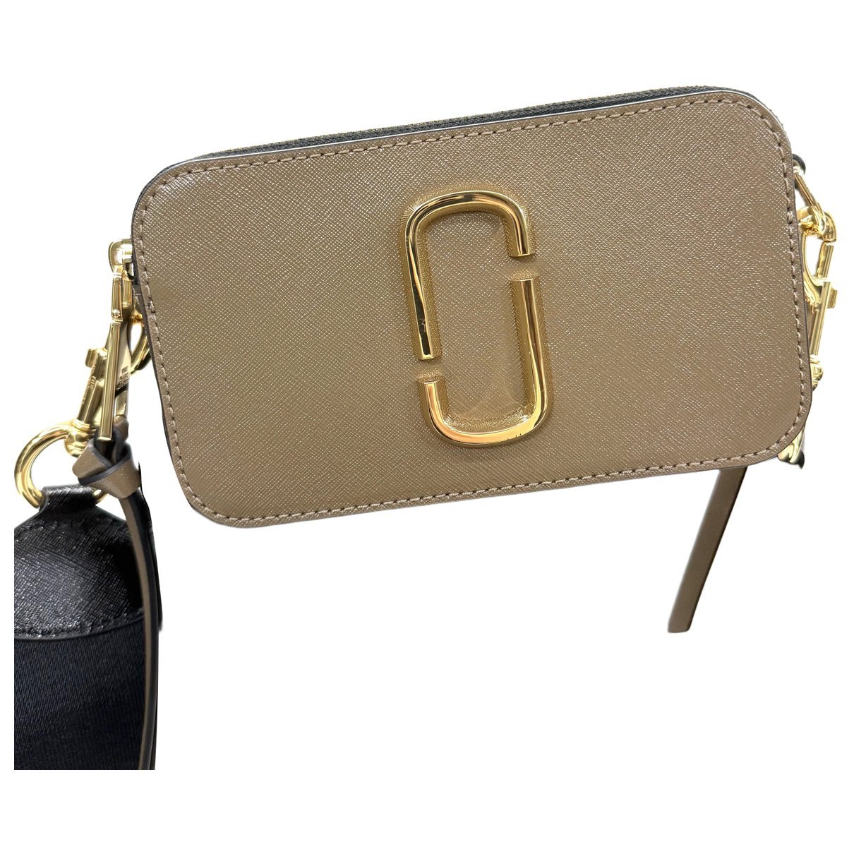 Snapshot leather handbag
