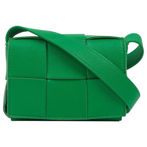 Cassette leather crossbody bag
