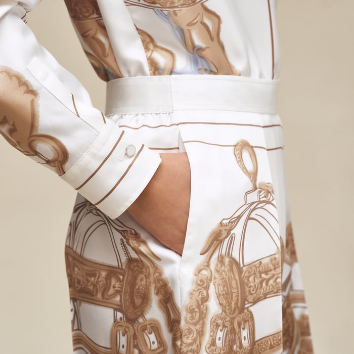 Blanc Nacre "Brides De Gala Gold" Pants