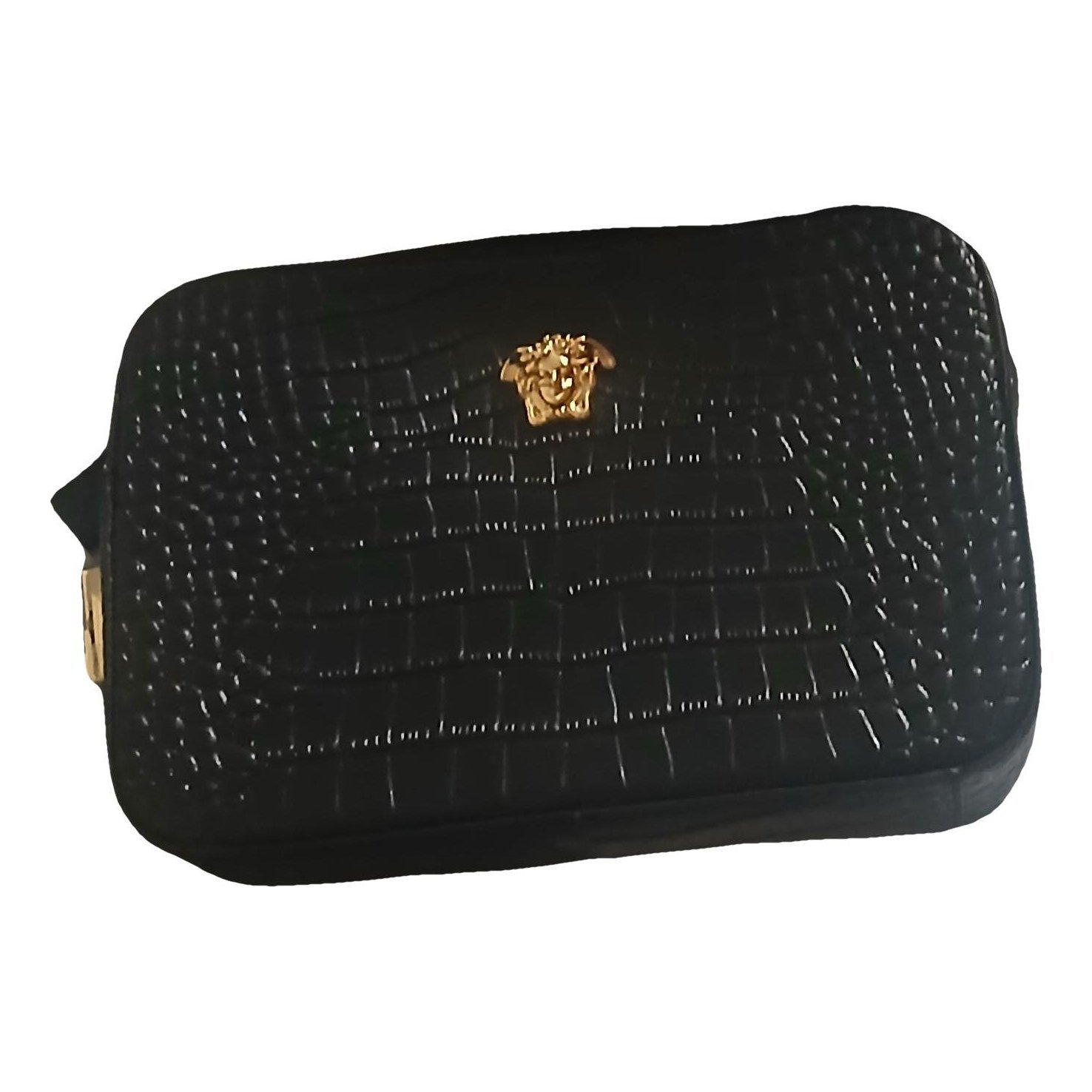 La Medusa leather clutch bag