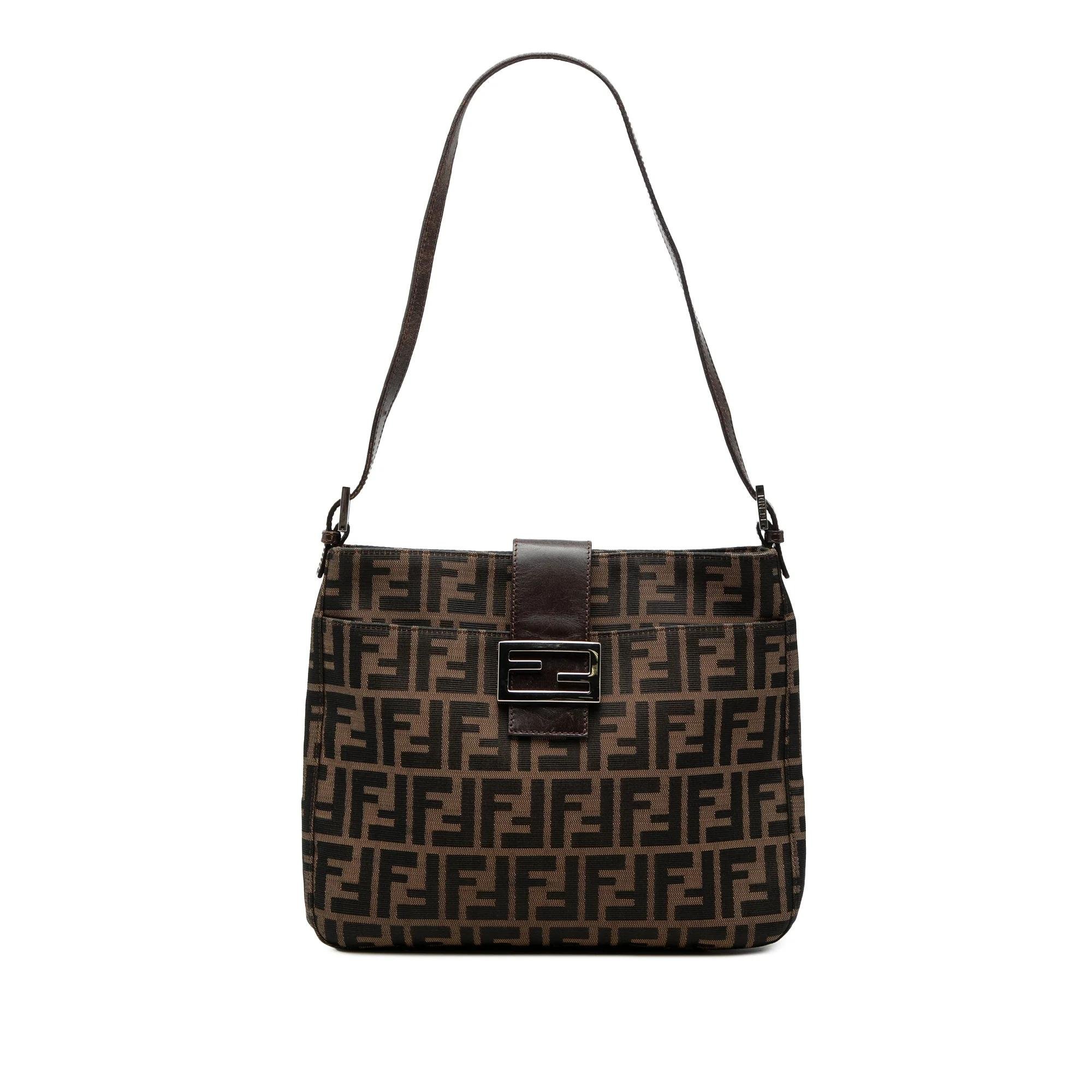 Pocket leather handbag