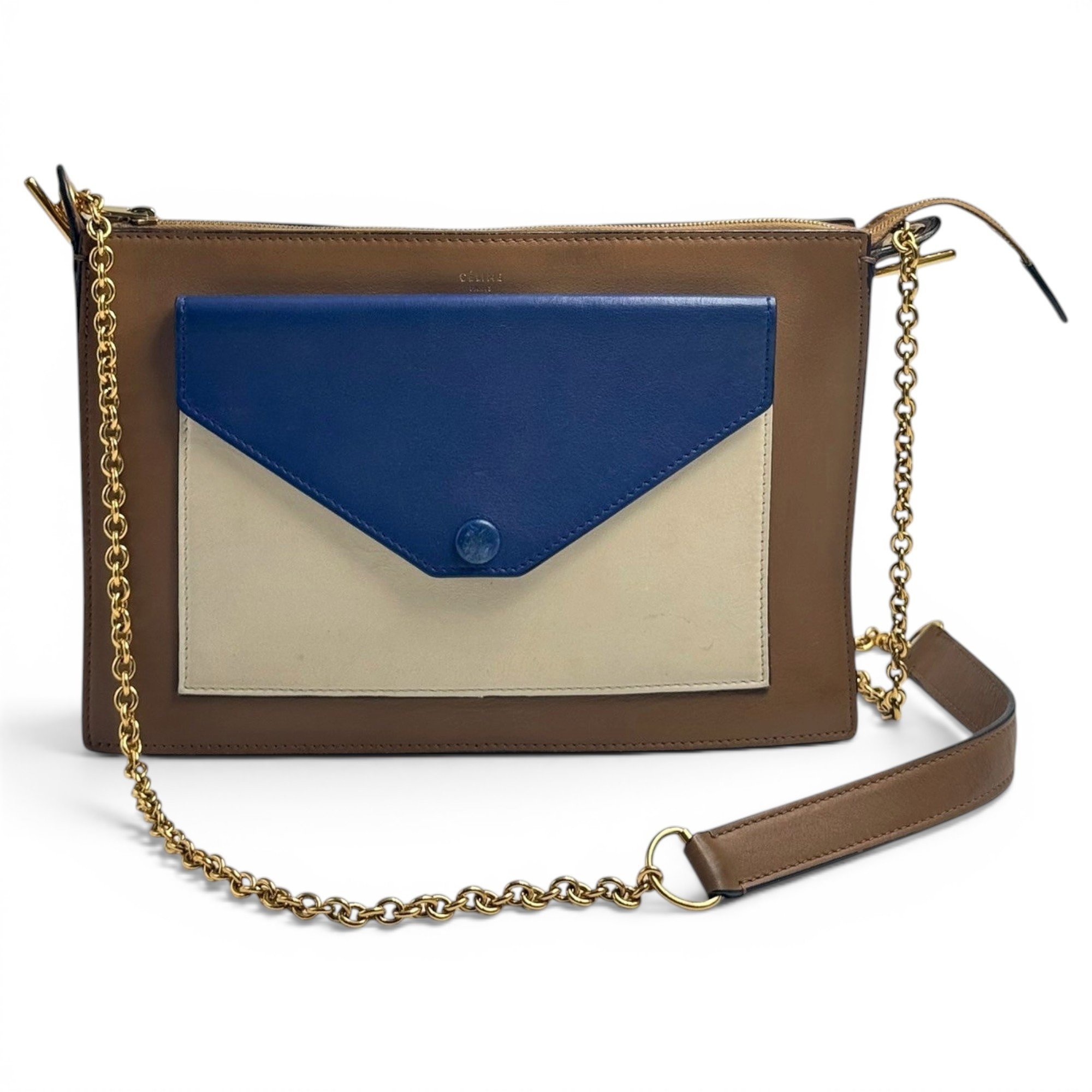 Celine Pocket leather crossbody bag