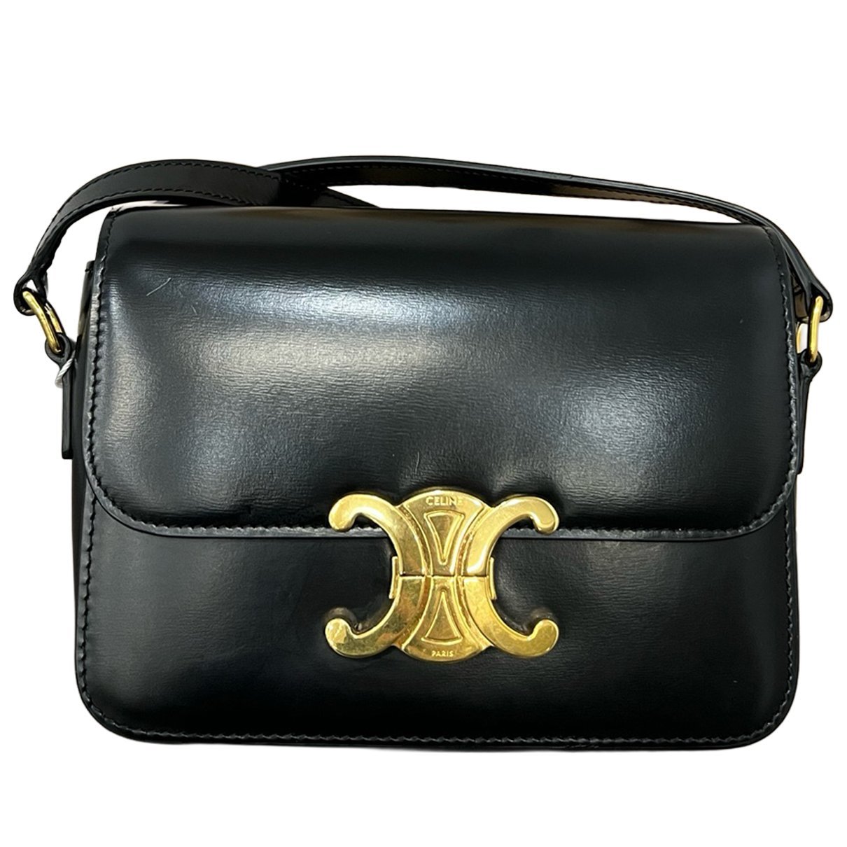 Triomphe leather handbag