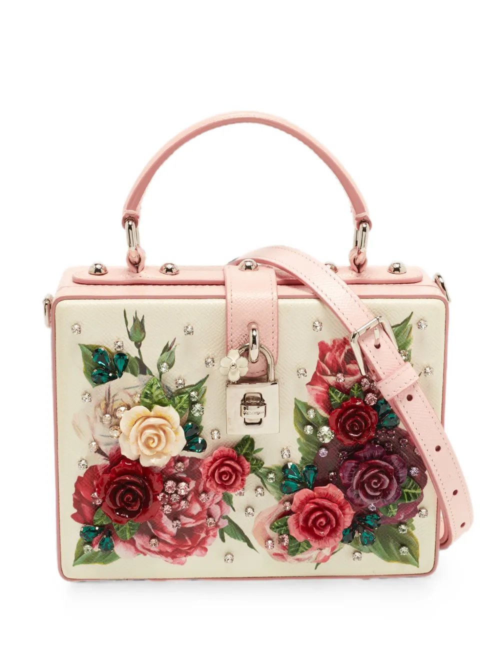 Dolce Box floral-applique tote bag