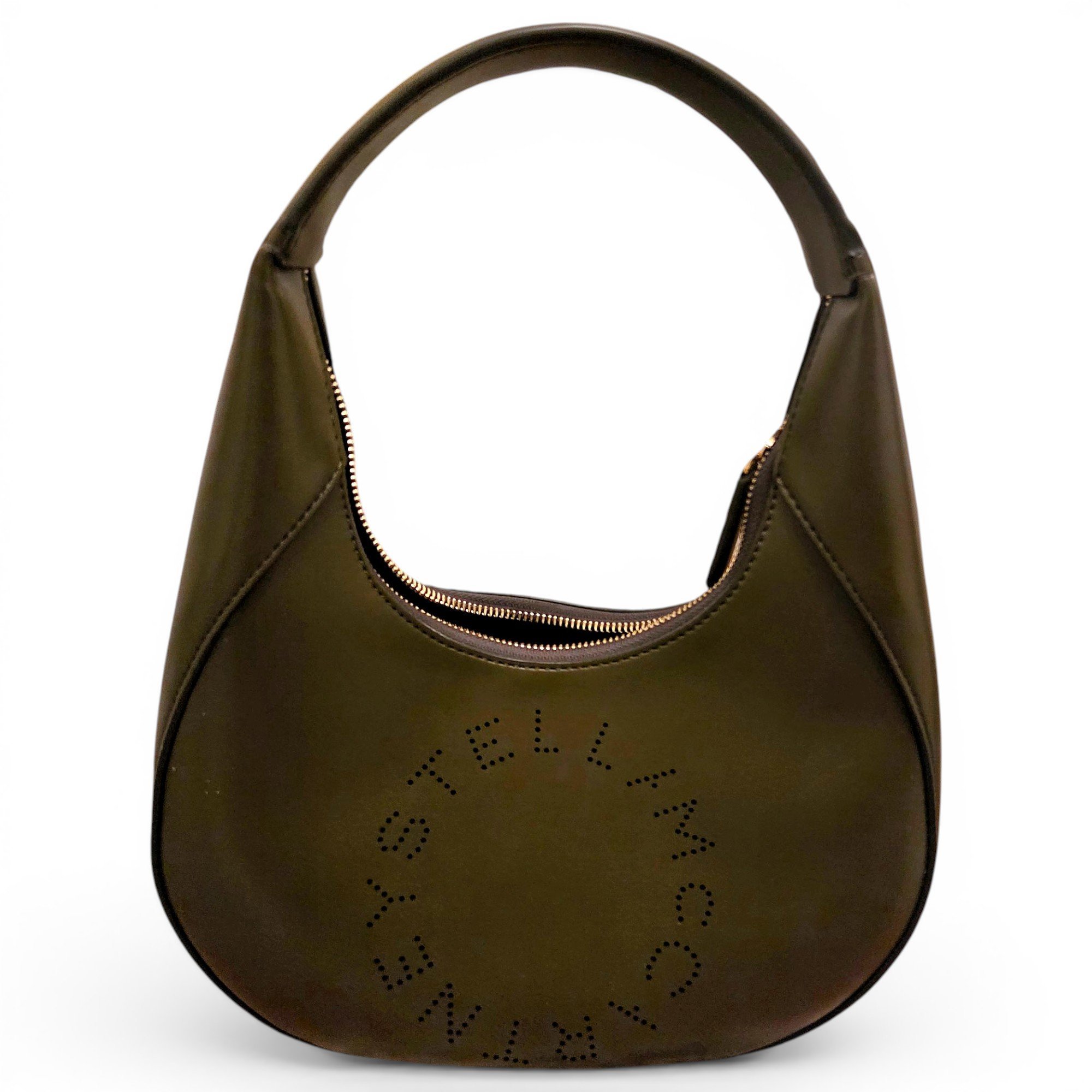 Logo leather handbag