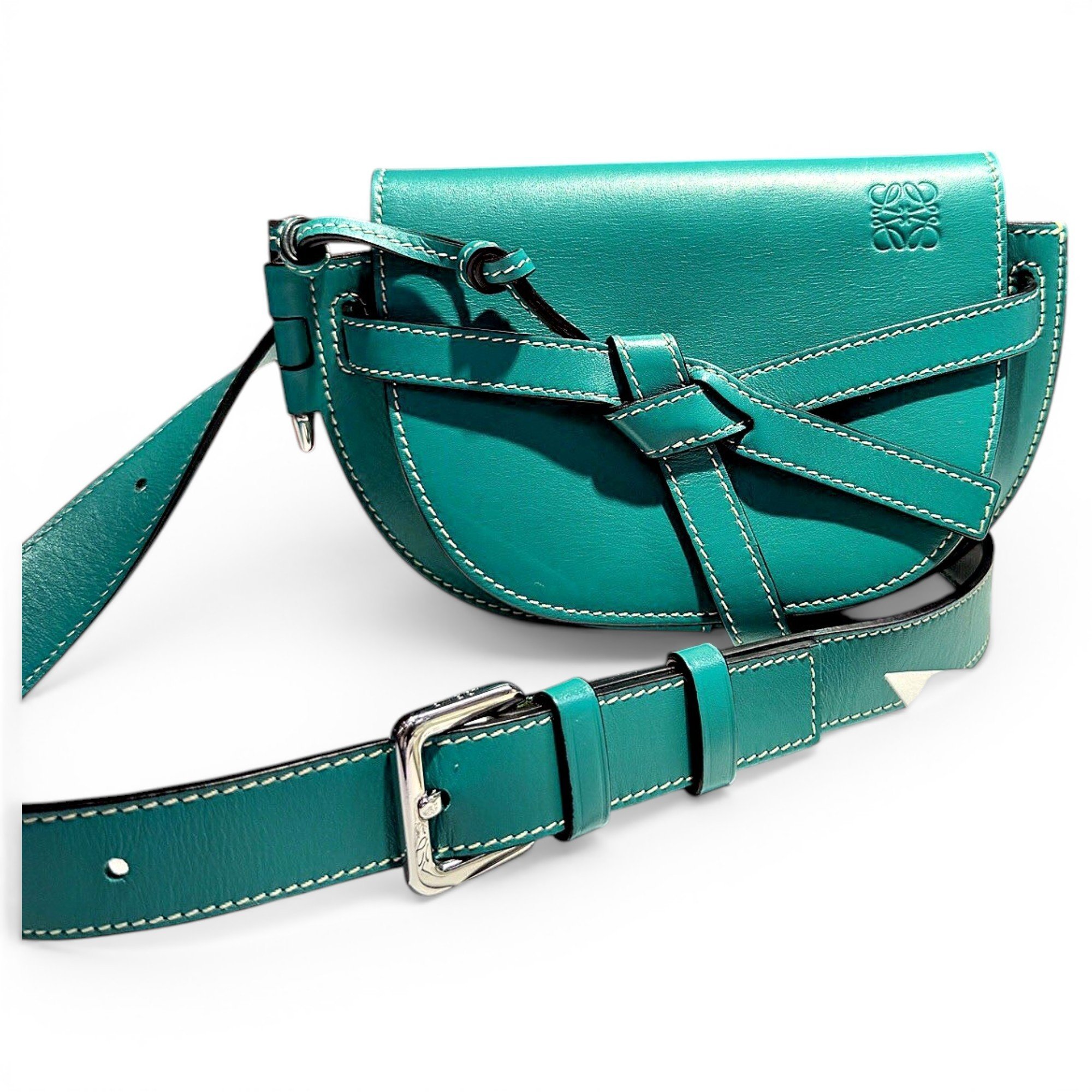 Gate leather crossbody bag