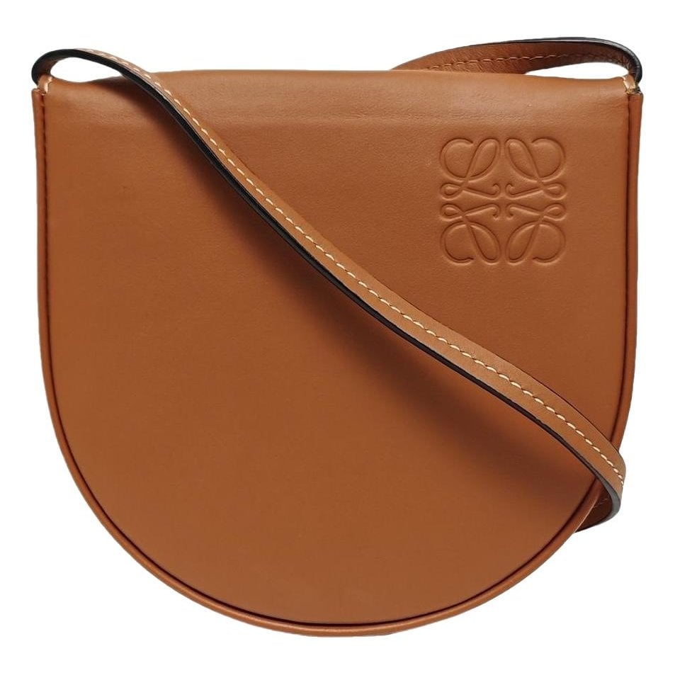Heel leather handbag