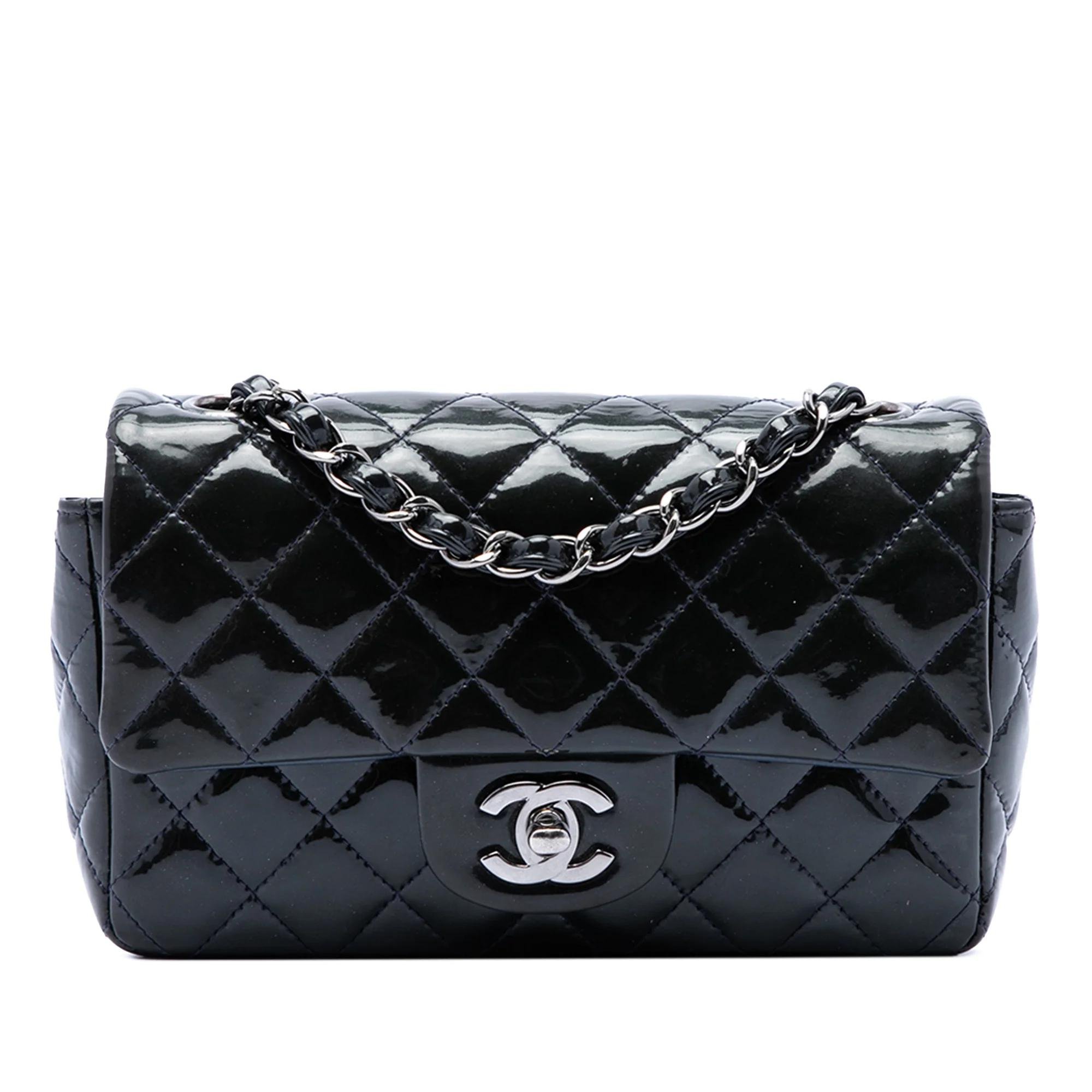 Patent leather handbag