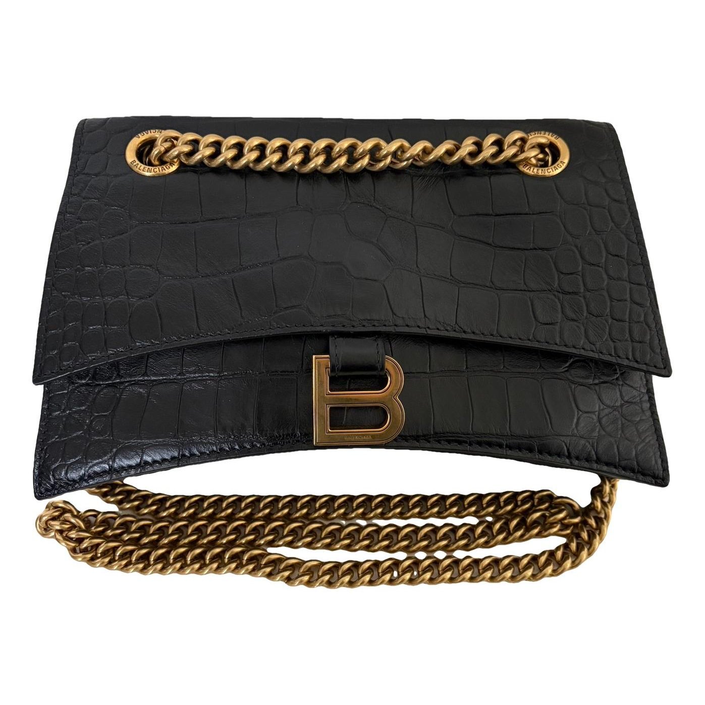Crush leather crossbody bag