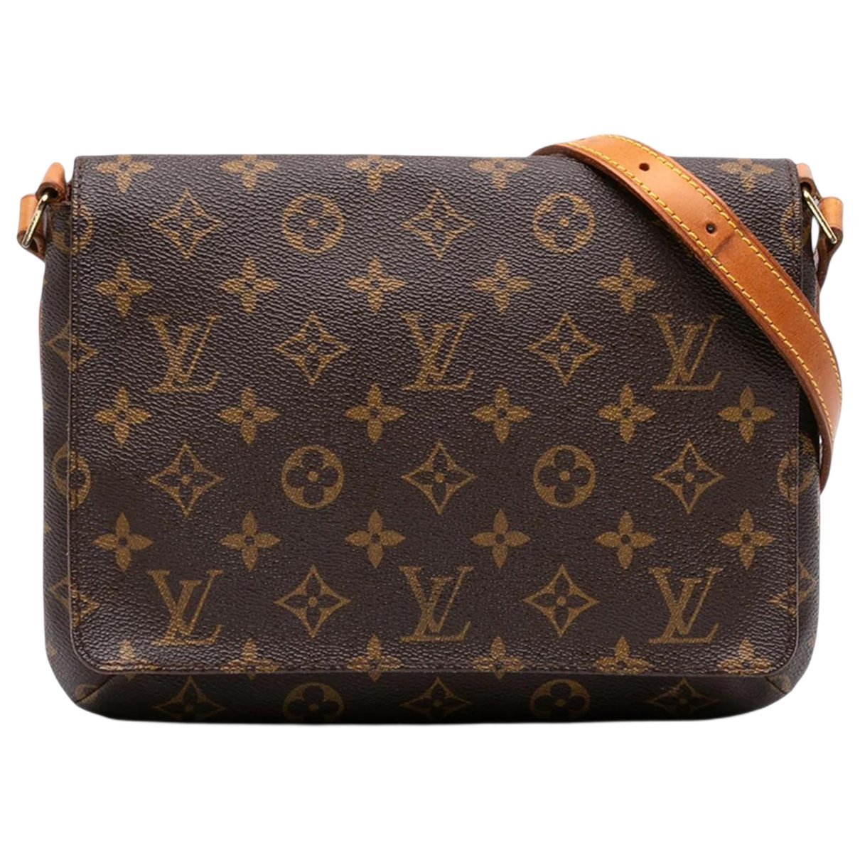 Musette cloth handbag