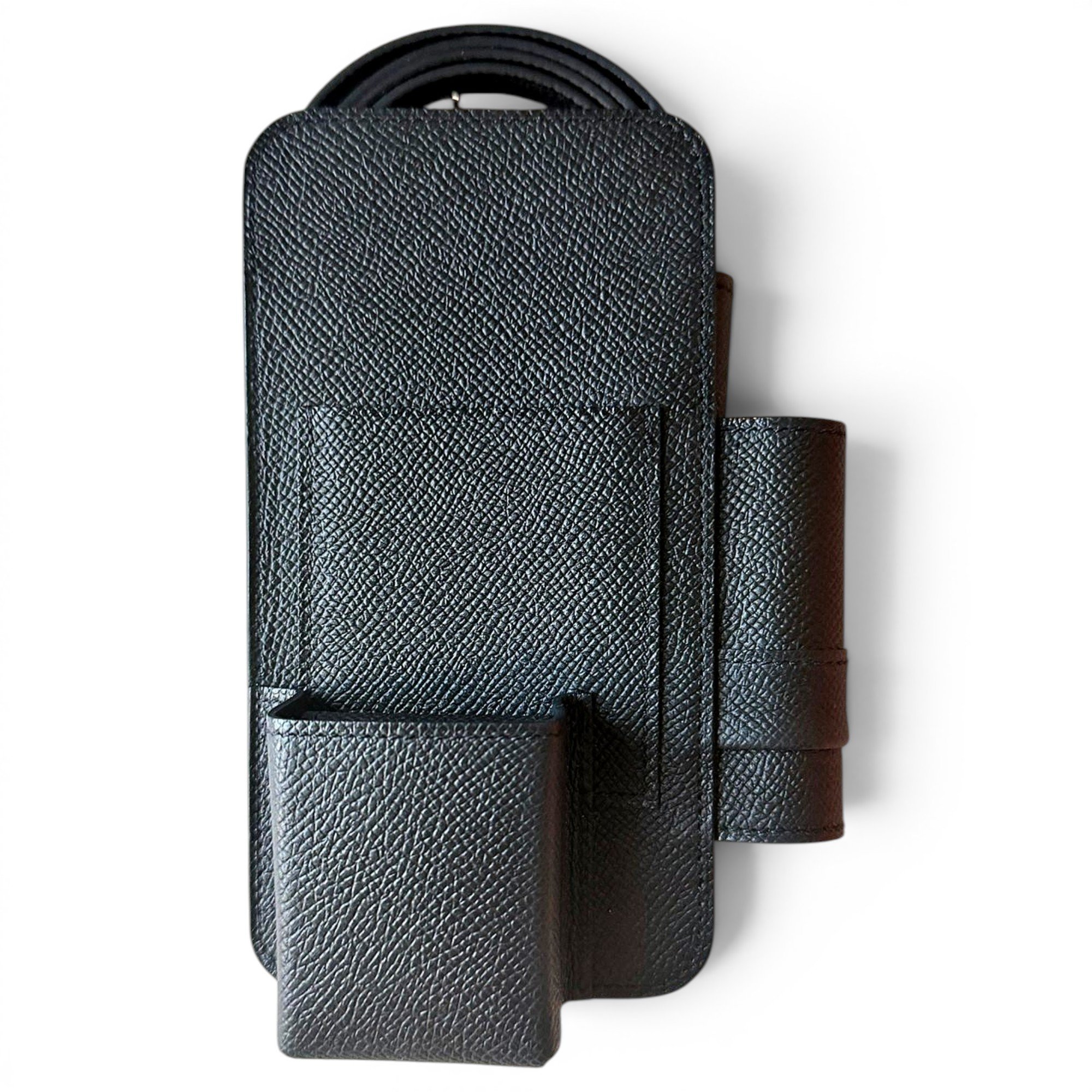 Leather clutch bag