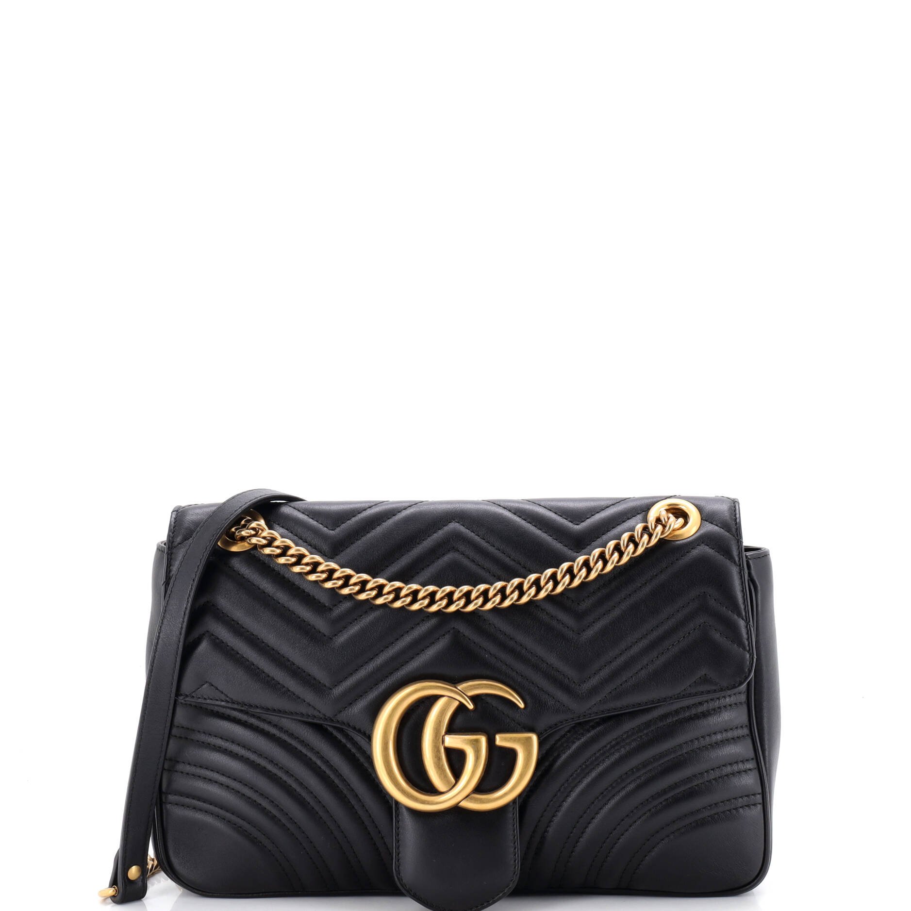 GG Marmont Flap Bag Matelasse Leather Medium