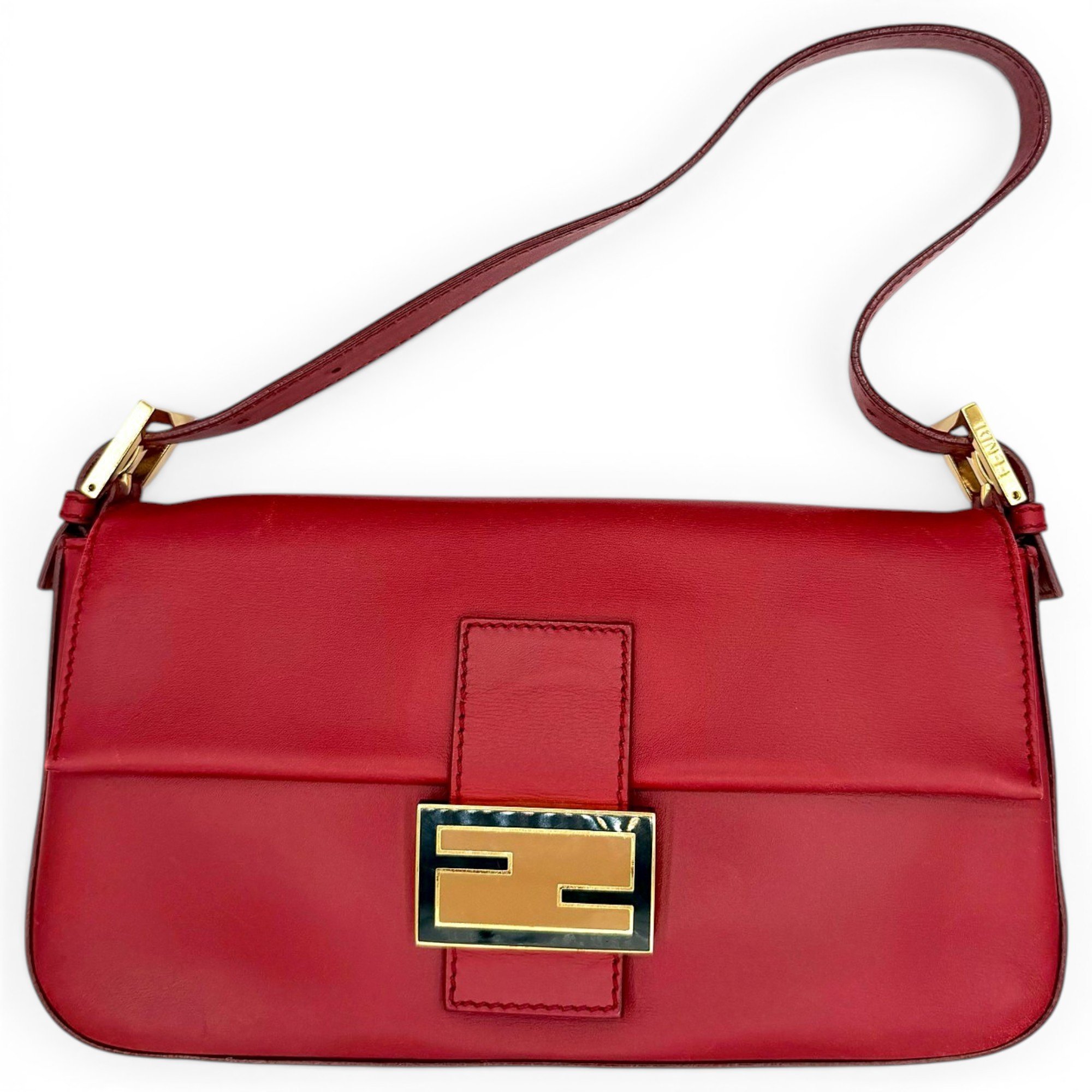 Baguette leather handbag