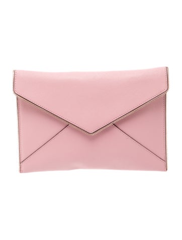Saffiano Leather Clutch