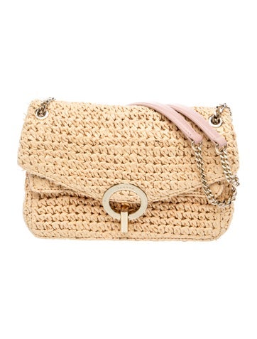 Sandro Straw Shoulder Bag