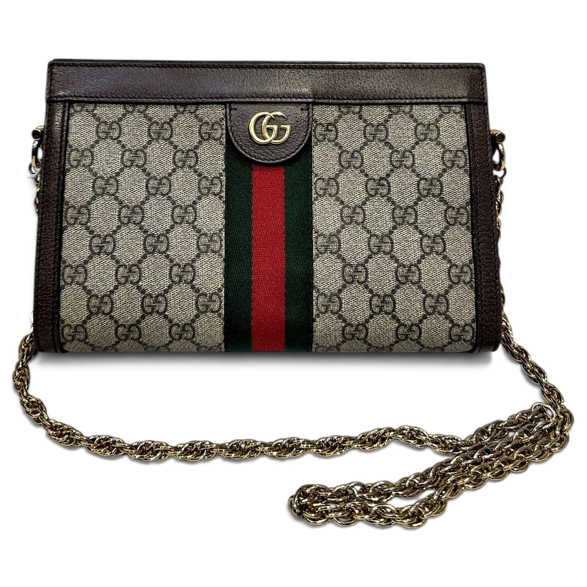 Ophidia Chain leather handbag