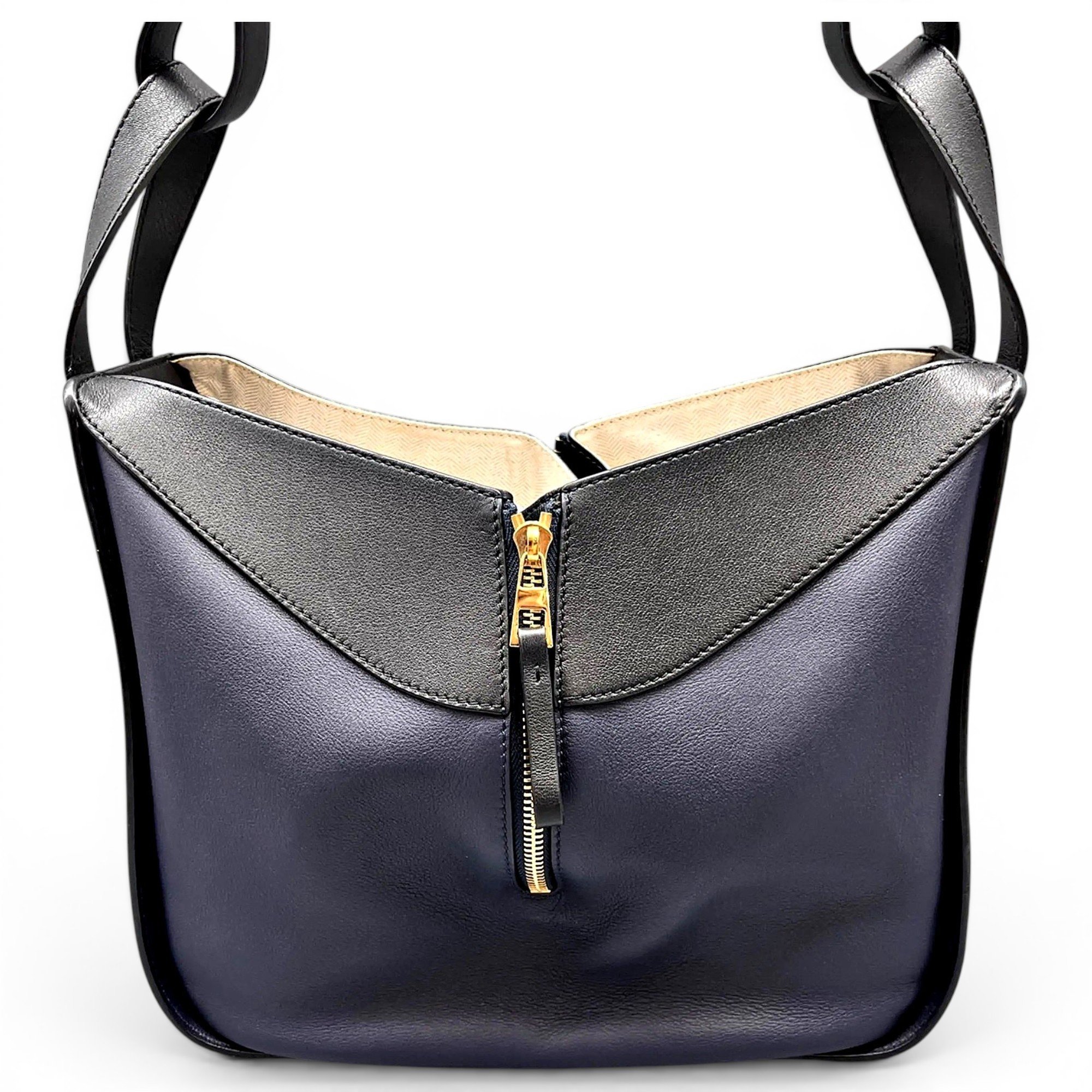Hammock leather crossbody bag