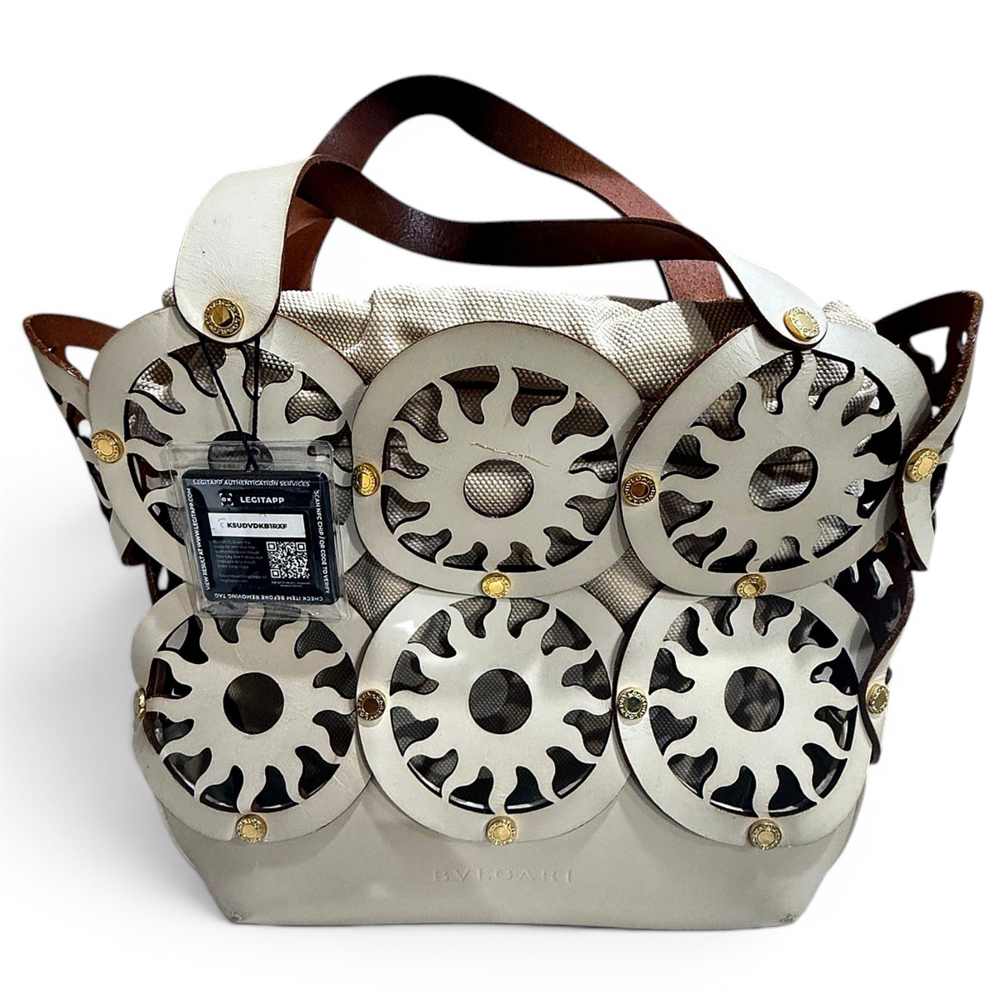 Leather tote