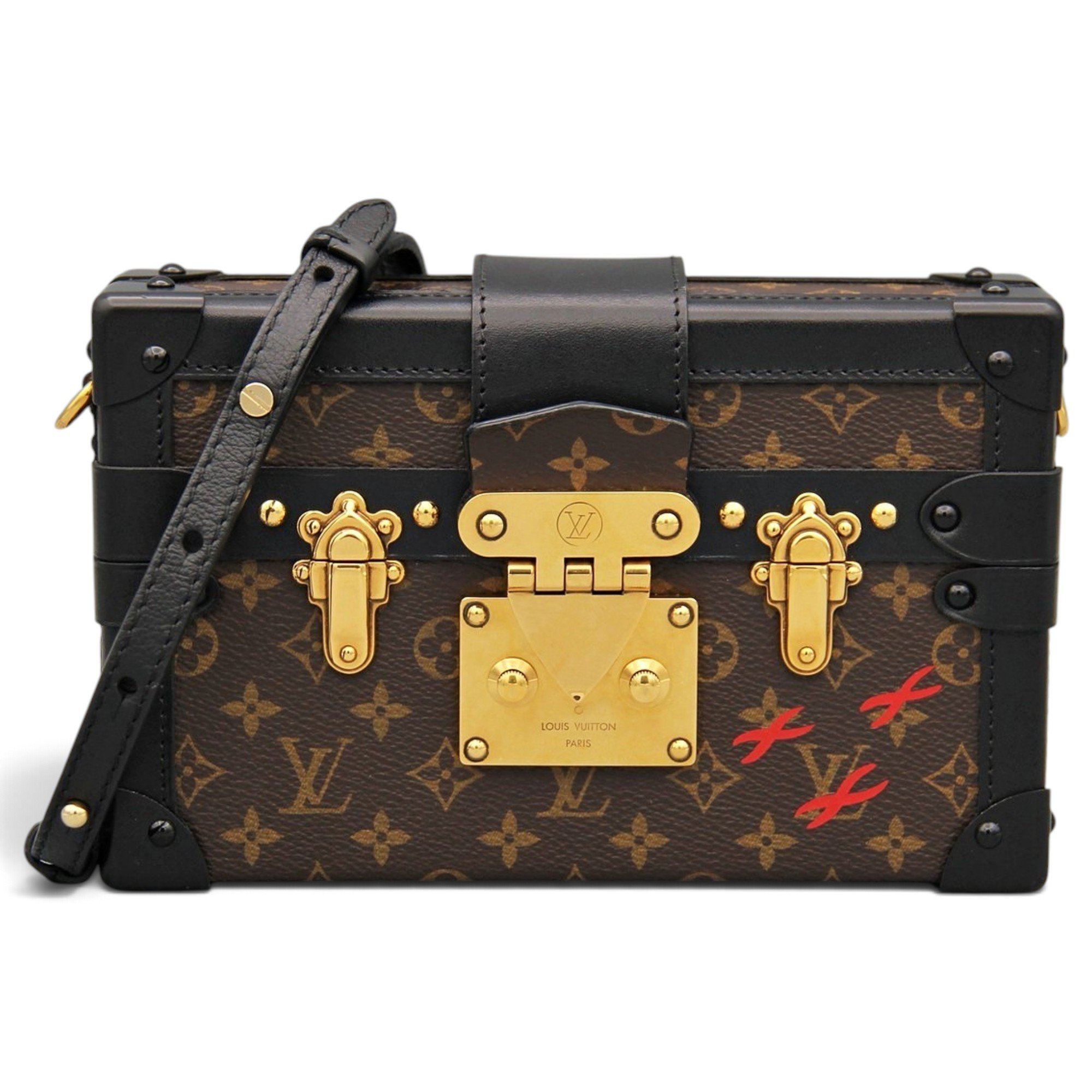 Petite Malle leather handbag