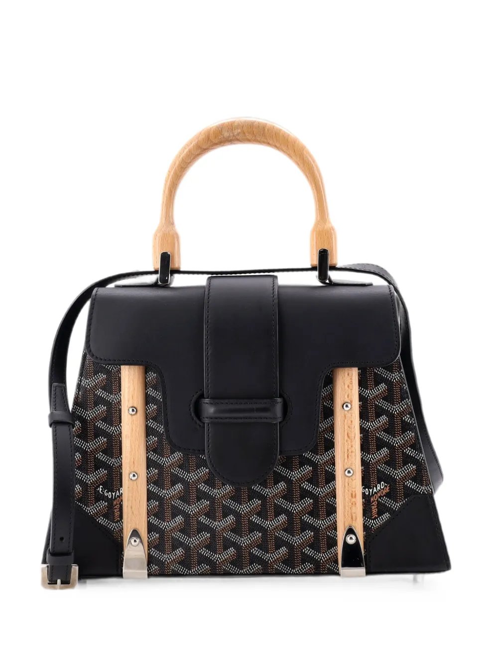 Saigon Top Handle Bag Coated Canvas with Leather PM satchel