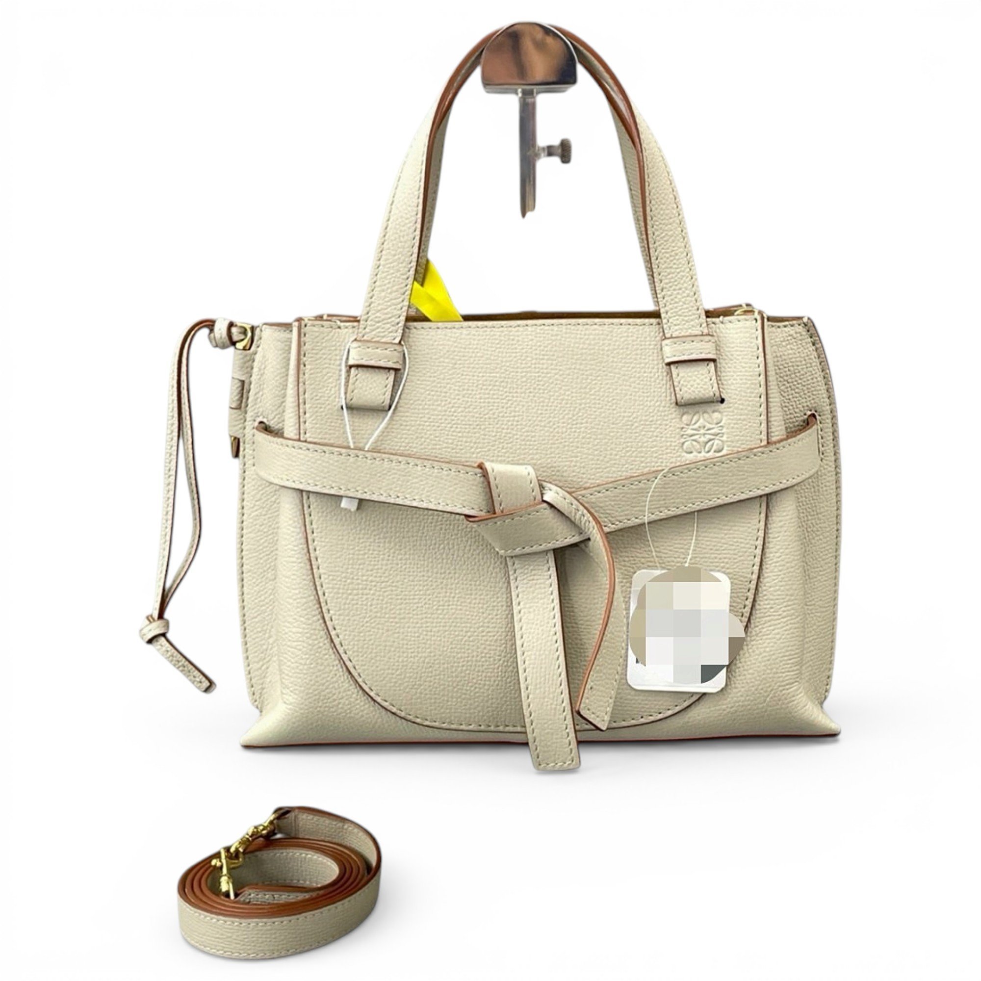 Gate Top Handle leather handbag