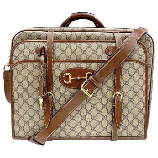 Leather travel bag