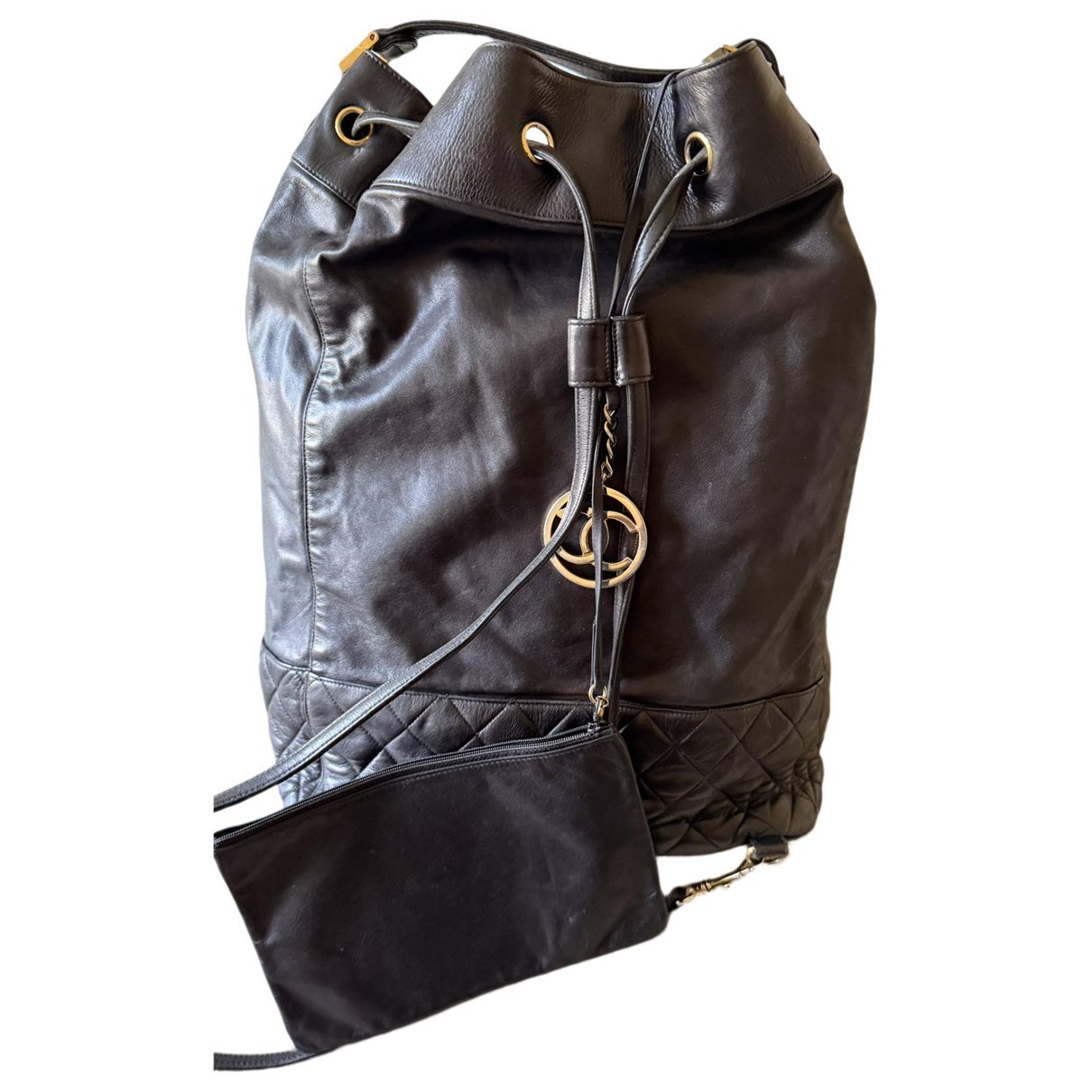 Leather backpack