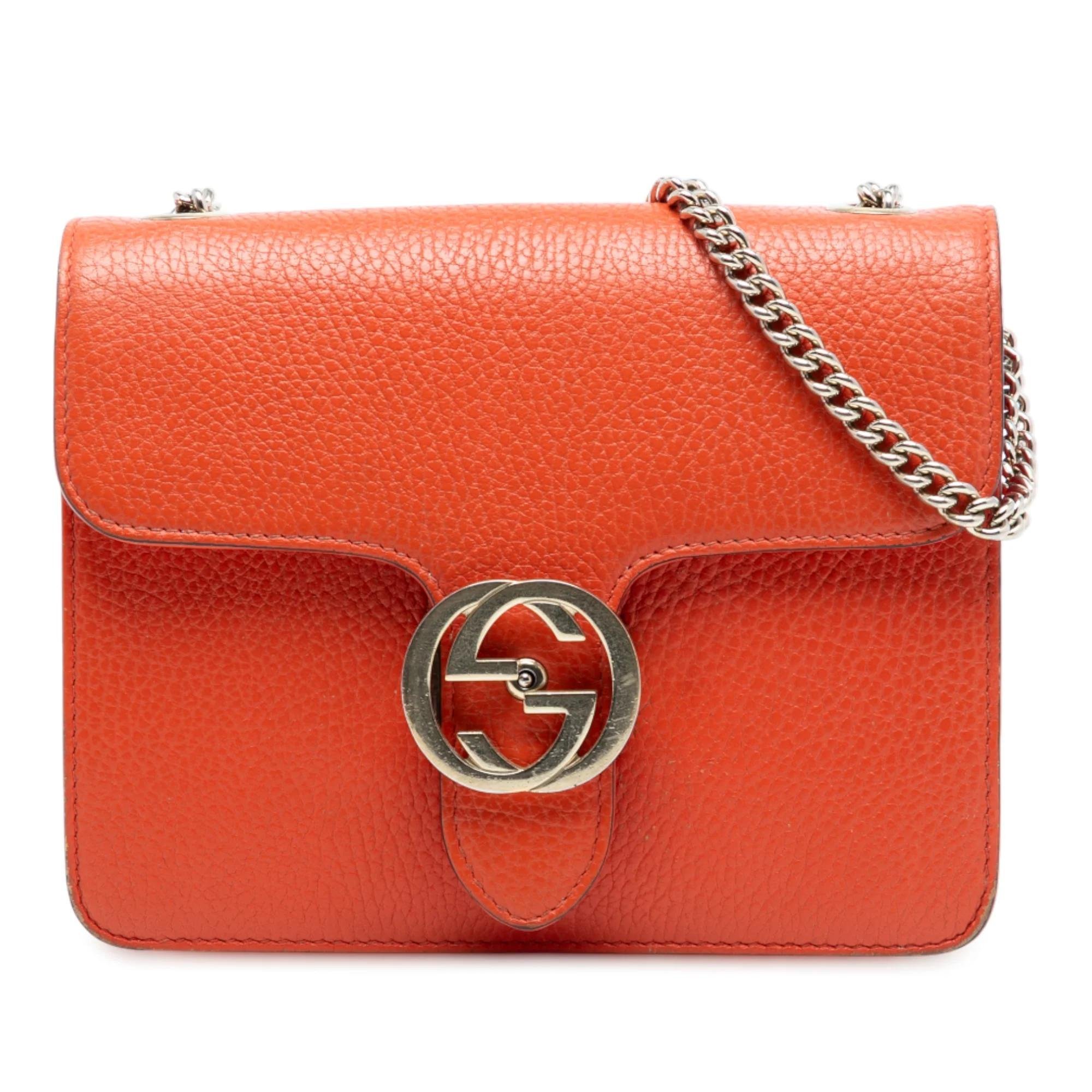 Interlocking pony-style calfskin handbag