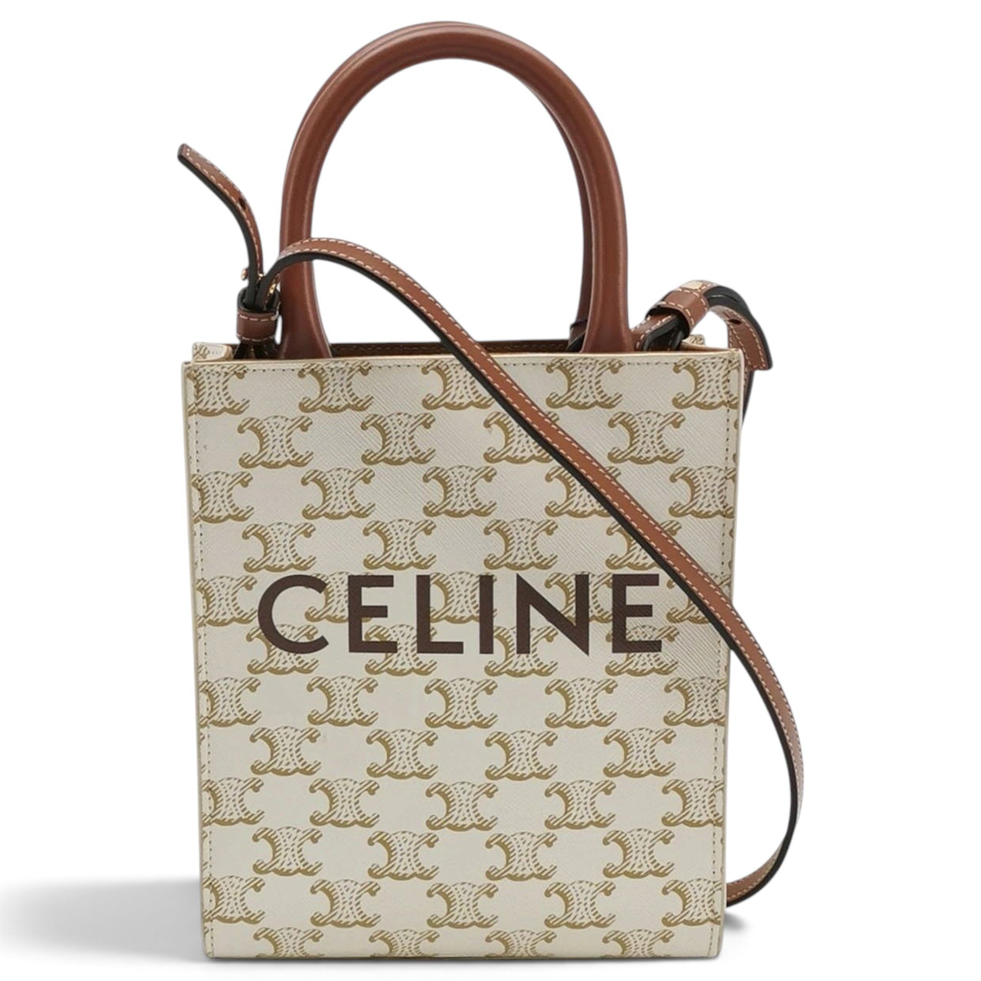 Cabas leather handbag